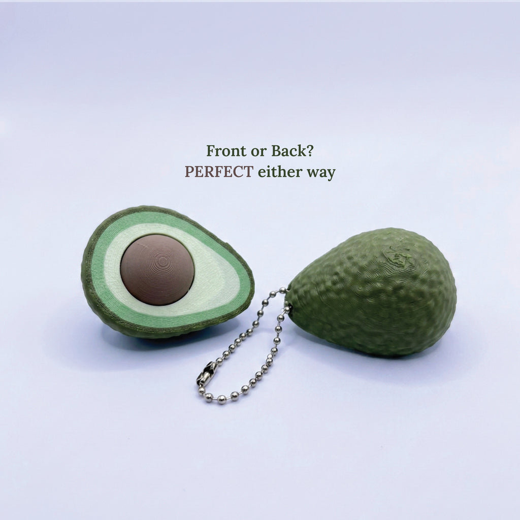 3D Printed Avocado Fidget Clicker Toy