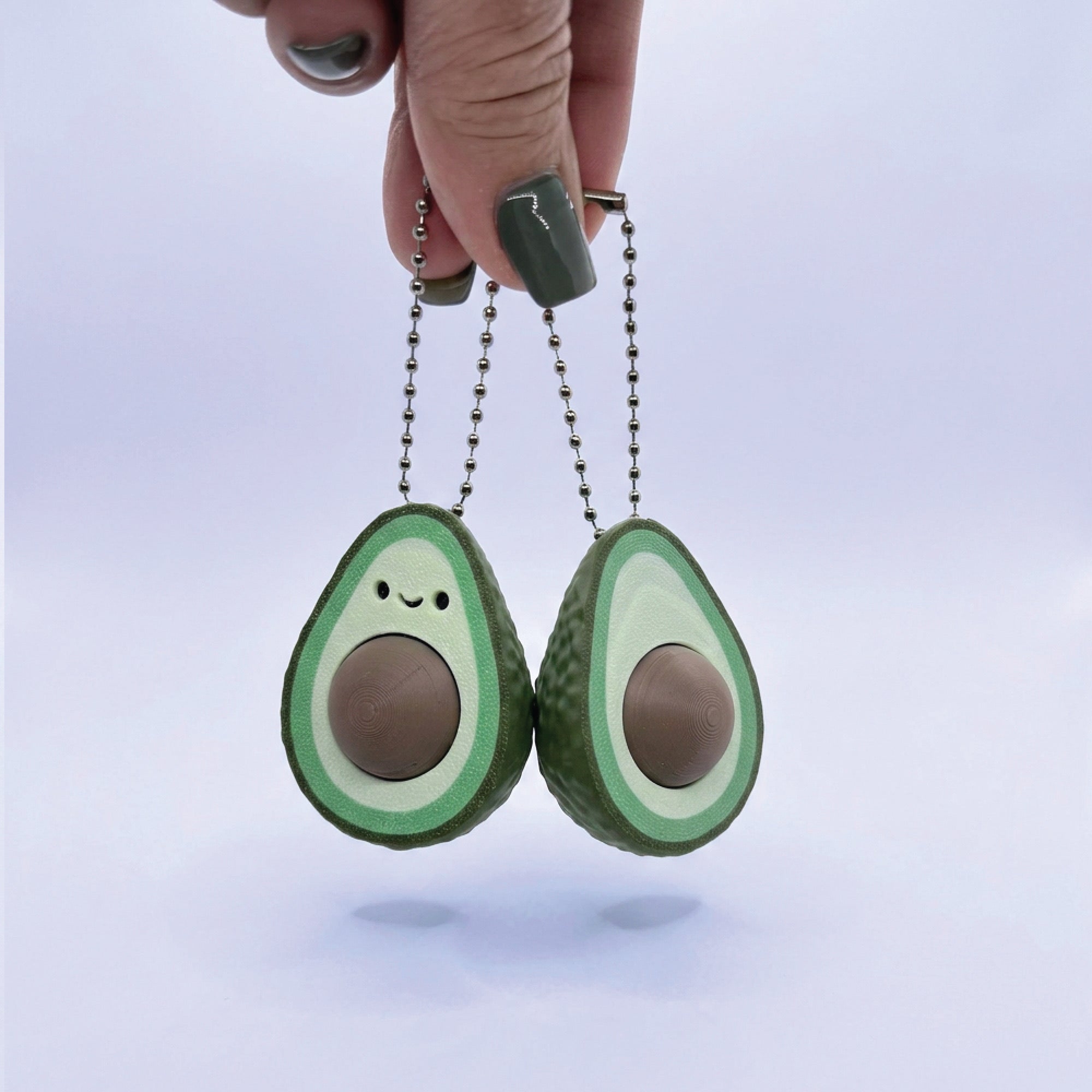 3D Printed Avocado Fidget Clicker Toy