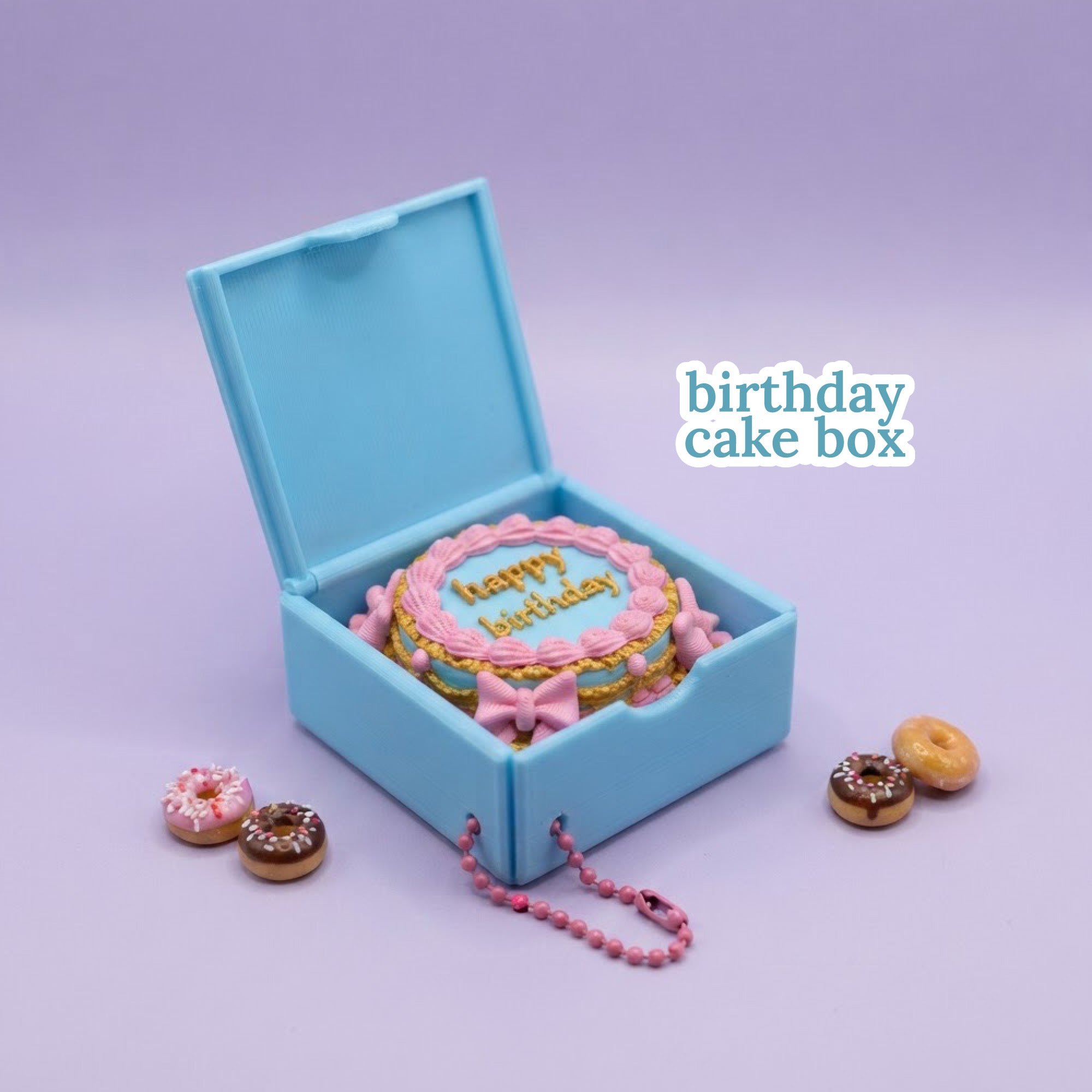 3D Printed Bakery Box Fidget Clicker Toy