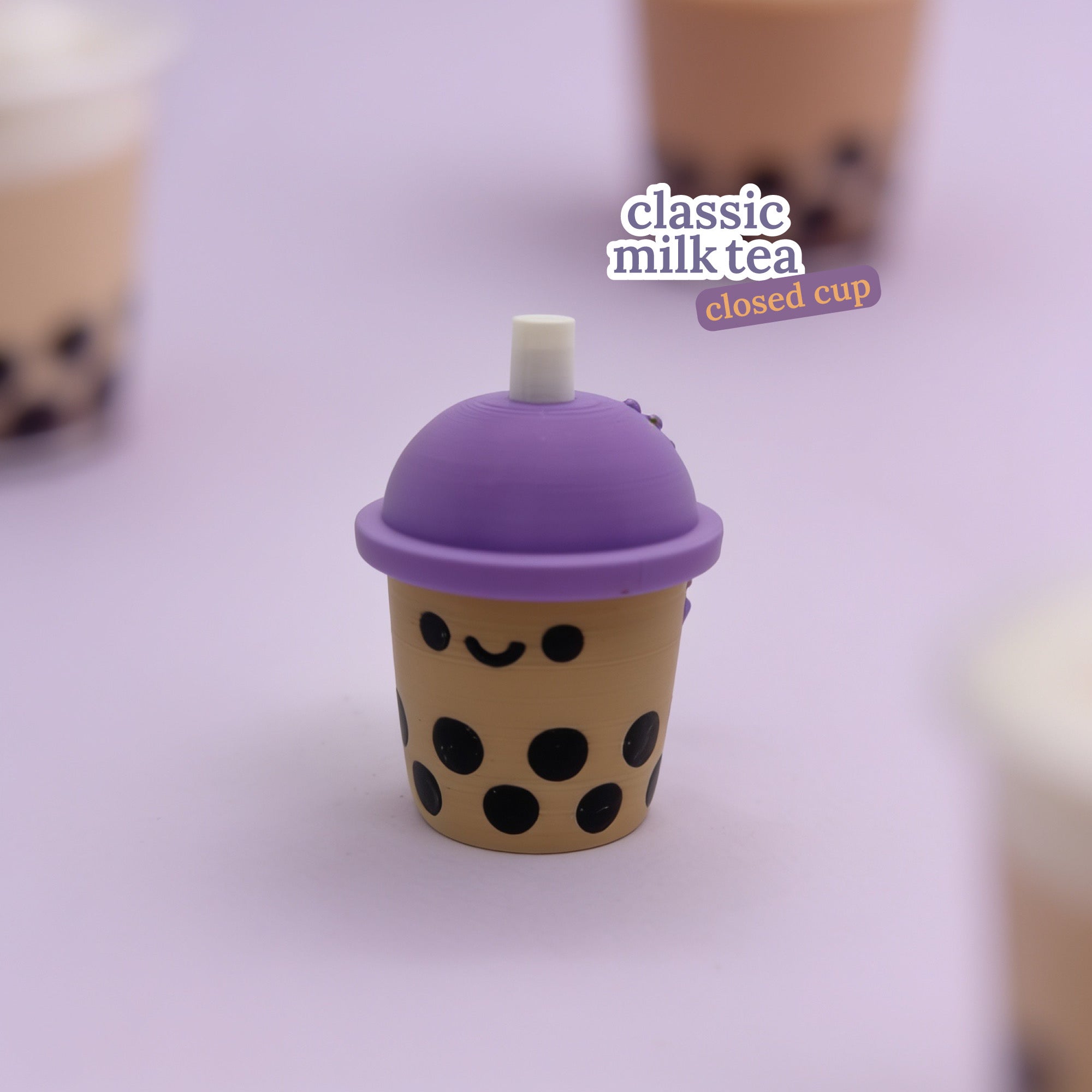 3D Printed Bubble Tea Boba Fidget Clicker