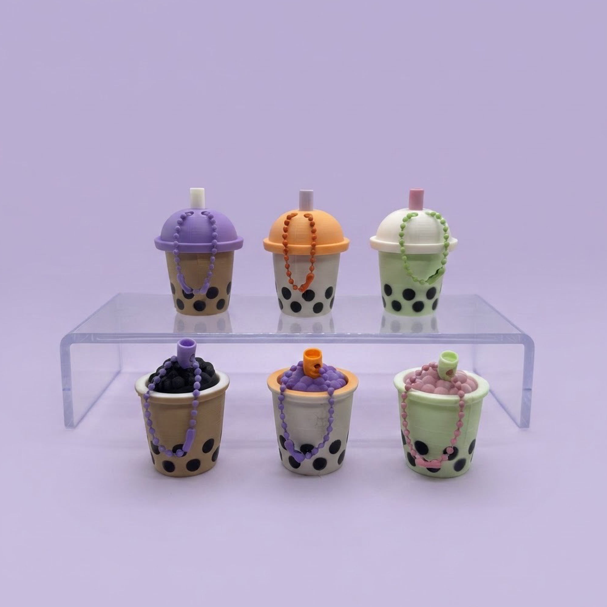 3D Printed Bubble Tea Boba Fidget Clicker