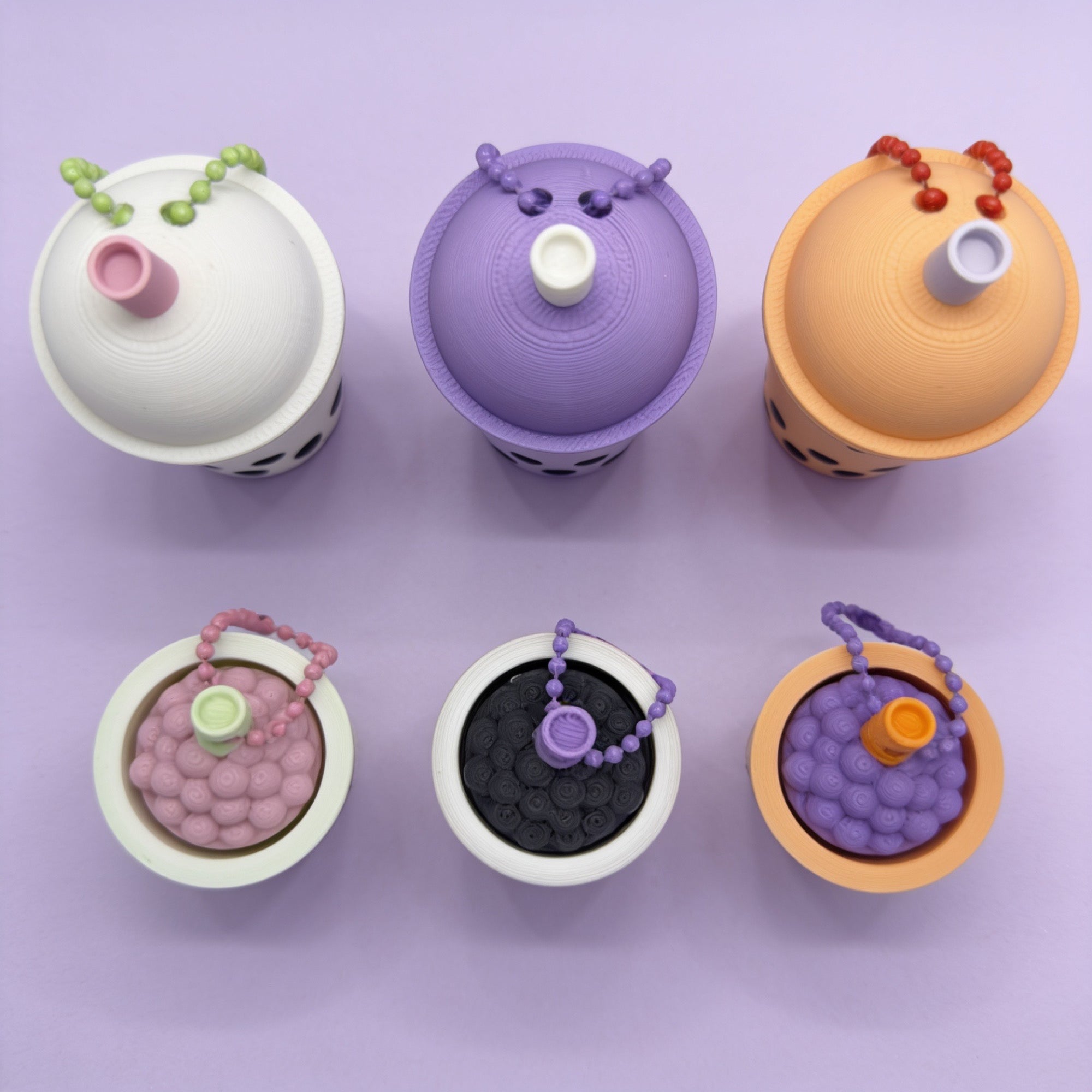3D Printed Bubble Tea Boba Fidget Clicker