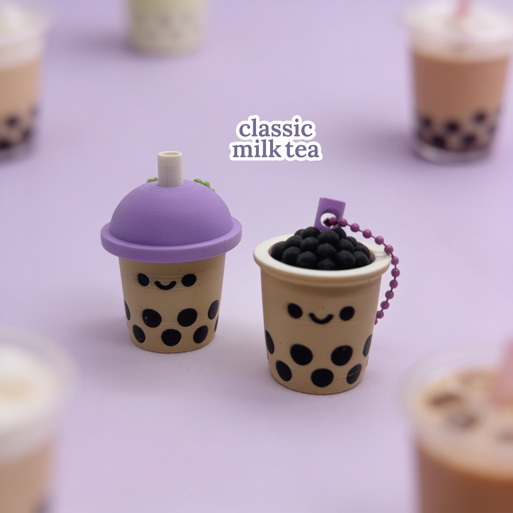 3D Printed Bubble Tea Boba Fidget Clicker