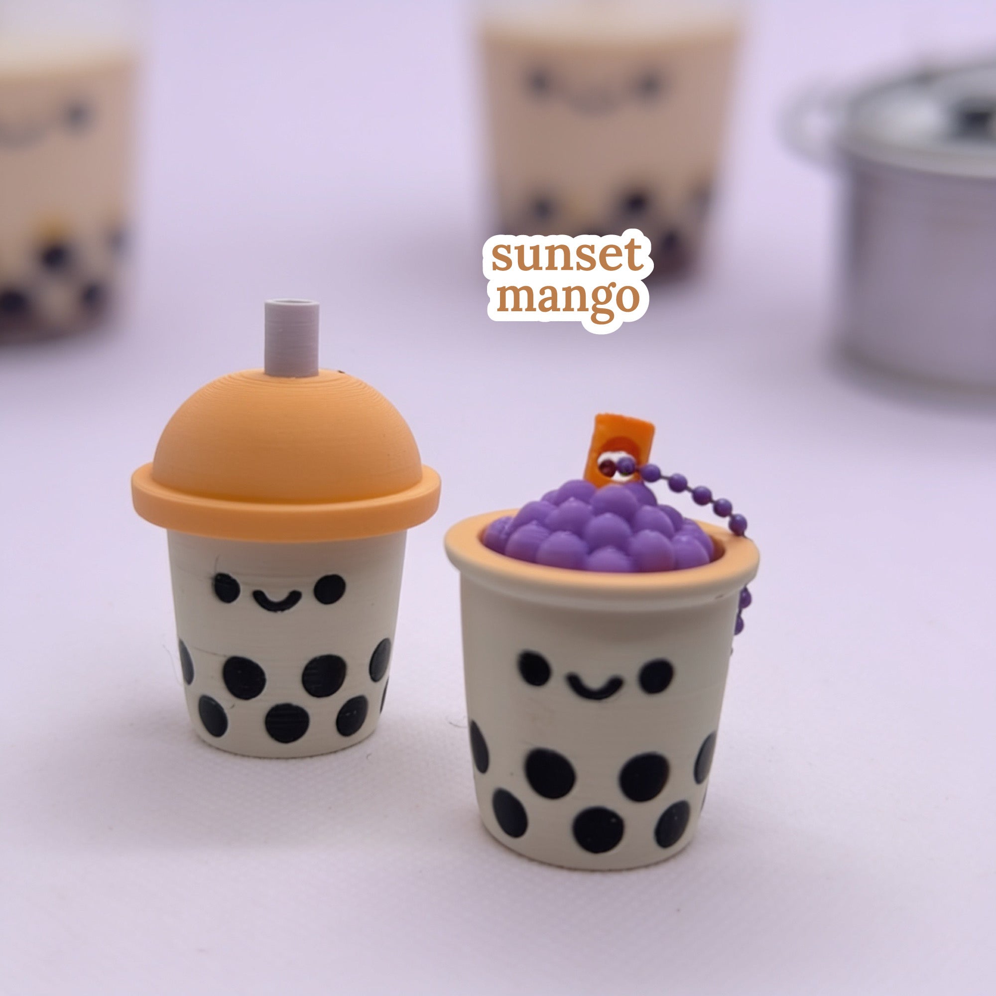 3D Printed Bubble Tea Boba Fidget Clicker
