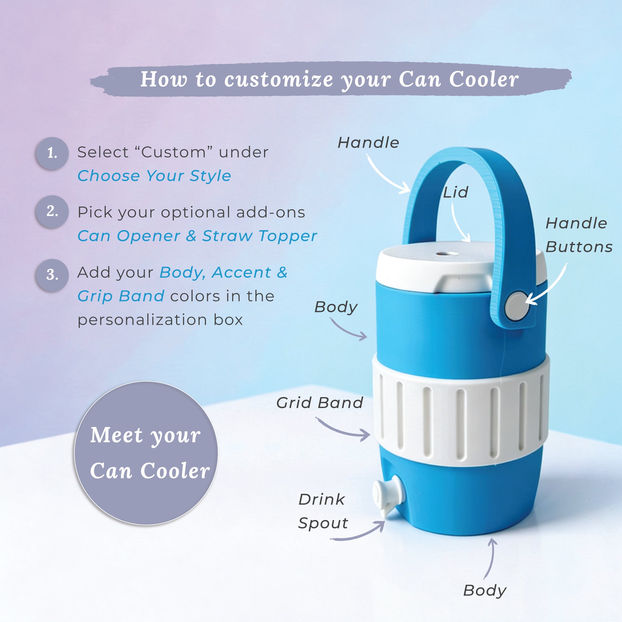 Custom Can Holder - 12oz Standard Cans