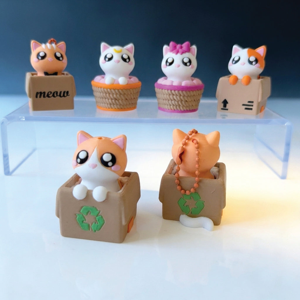 3D Printed Cat Fidget Clicker Toy