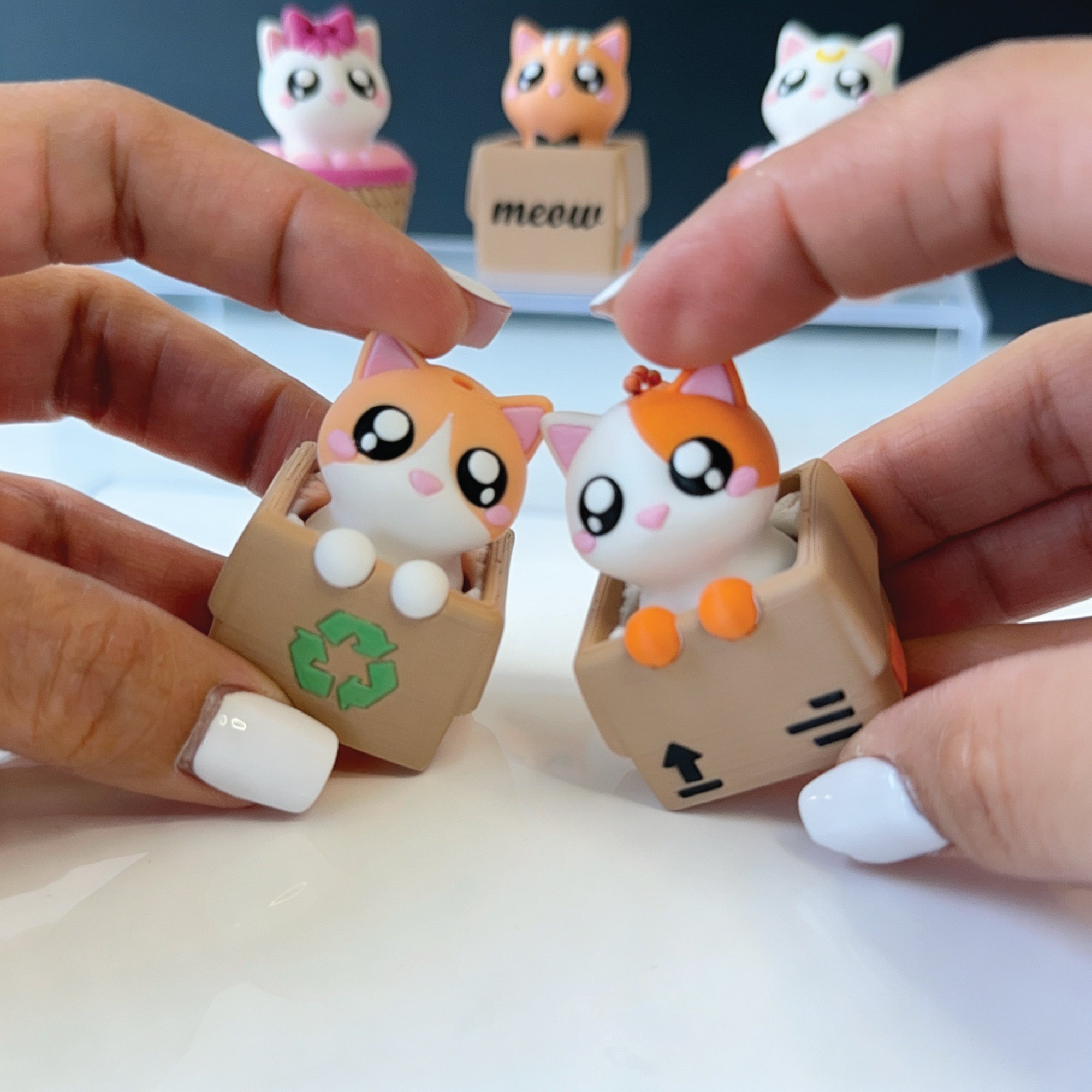 3D Printed Cat Fidget Clicker Toy