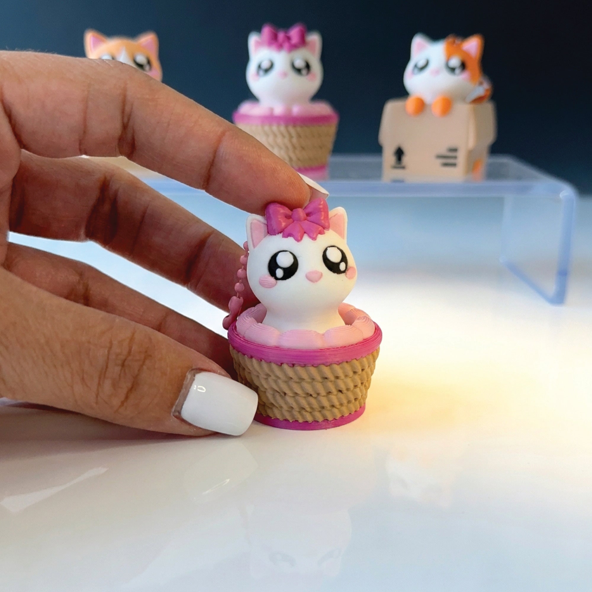 3D Printed Cat Fidget Clicker Toy