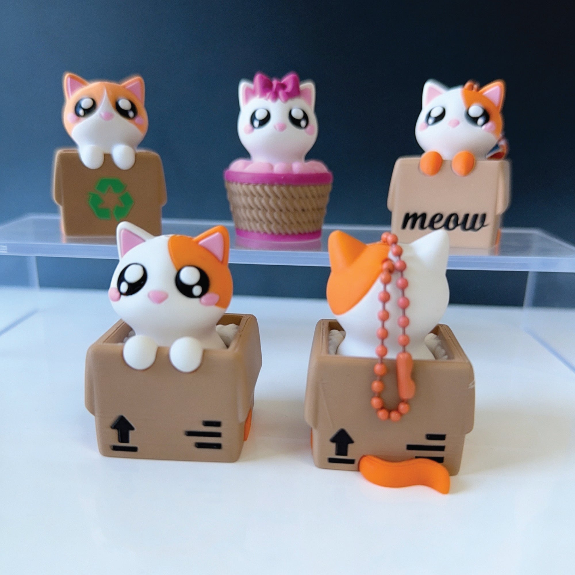 3D Printed Cat Fidget Clicker Toy
