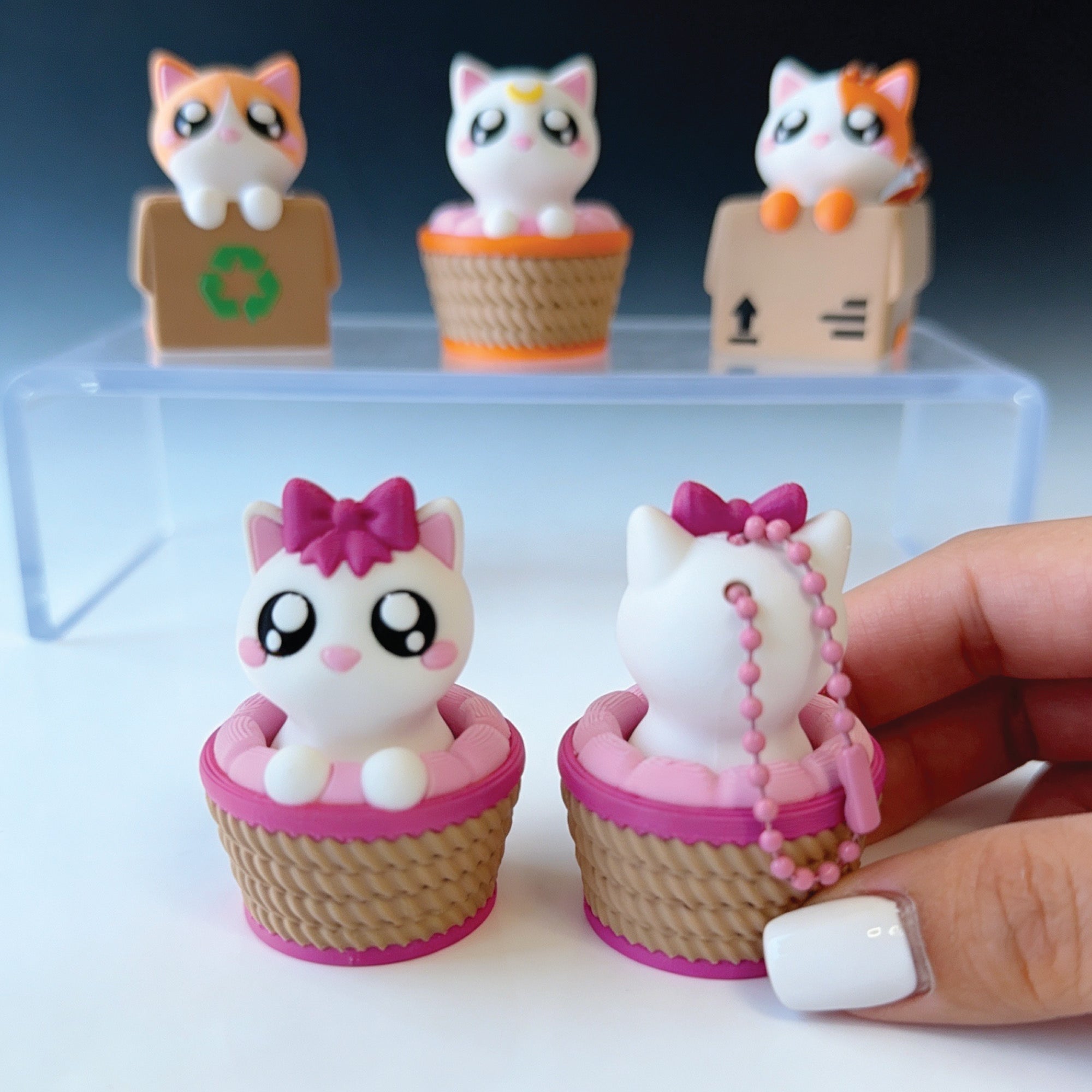 3D Printed Cat Fidget Clicker Toy