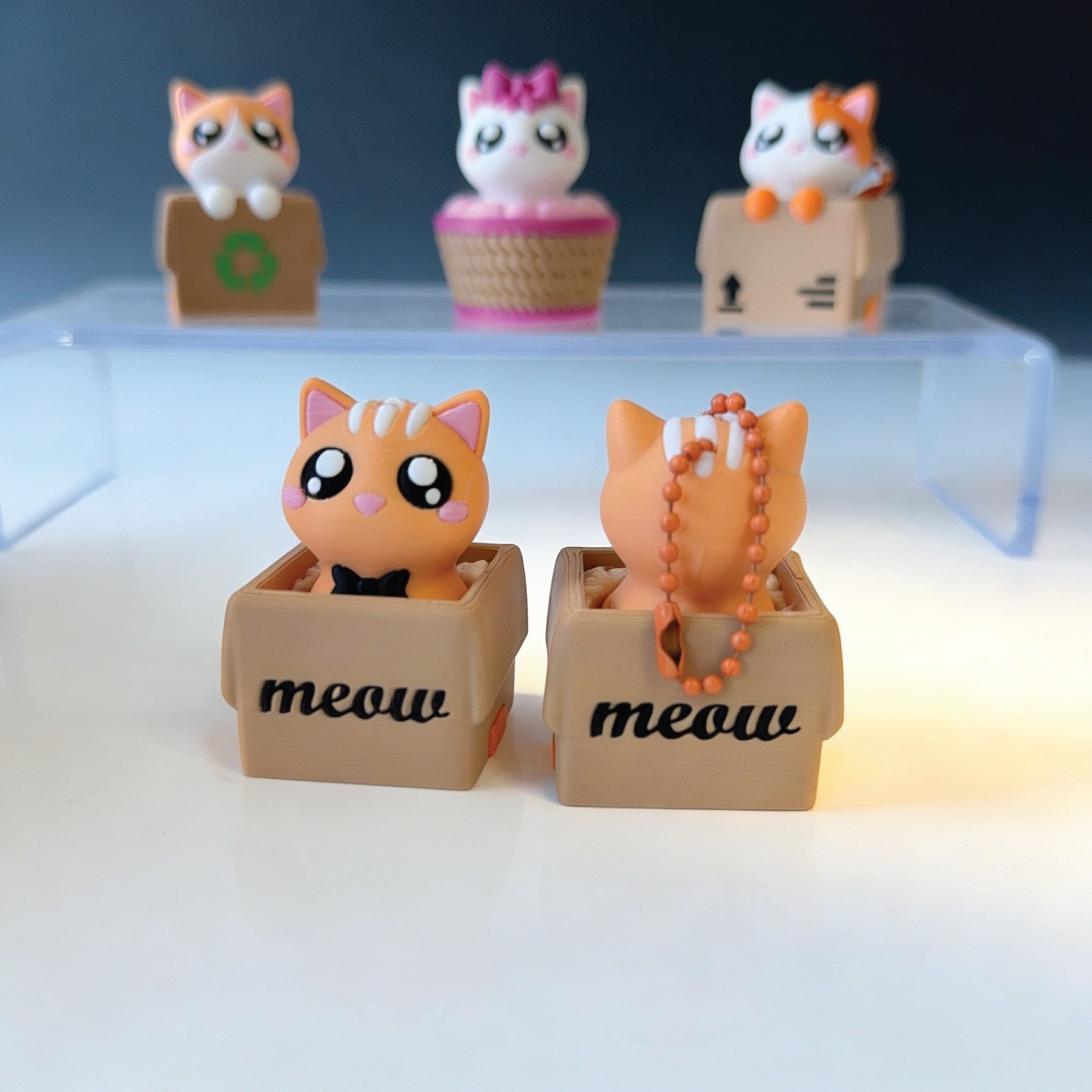 3D Printed Cat Fidget Clicker Toy