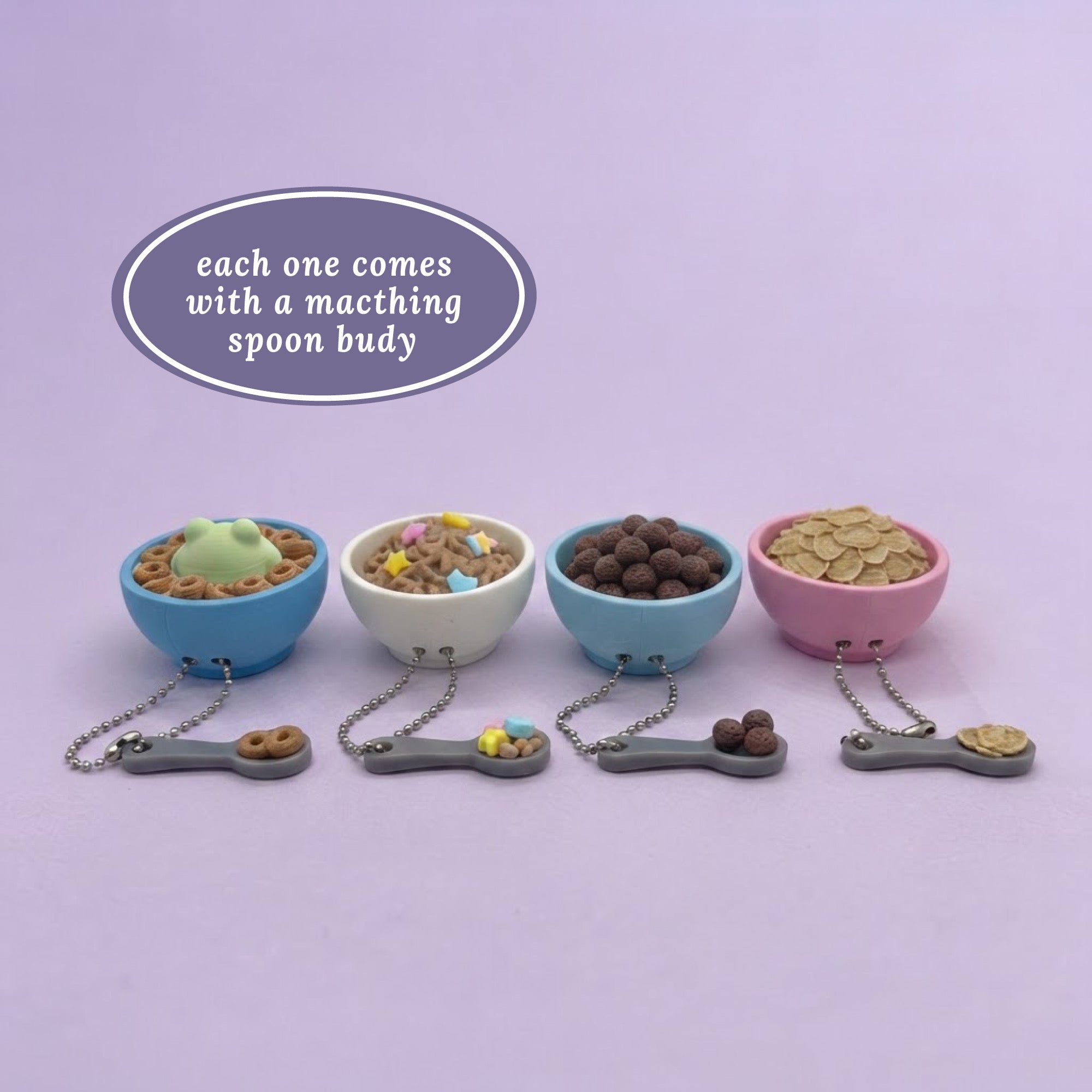3D Printed Cute Cereal Bowl Fidget Clicker Toy
