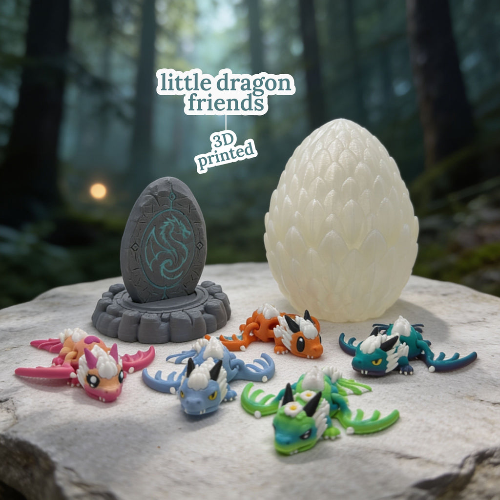 3D Printed Dragon Playset