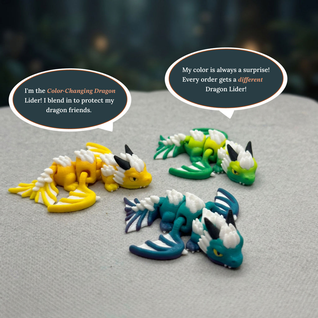 3D Printed Dragon Playset