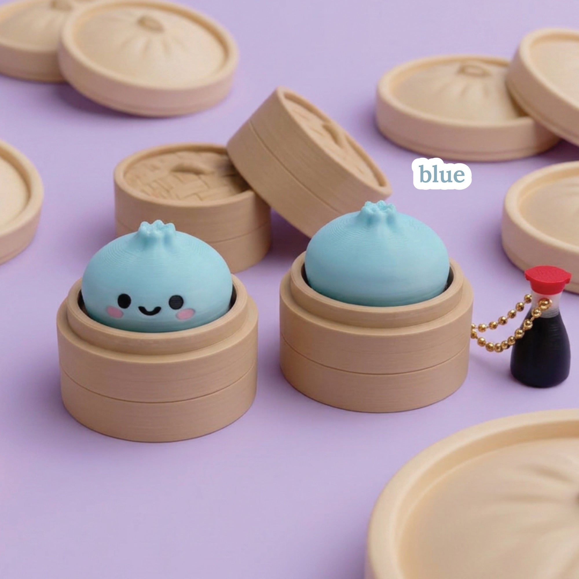 3D Printed Dumpling Fidget Clicker Toy