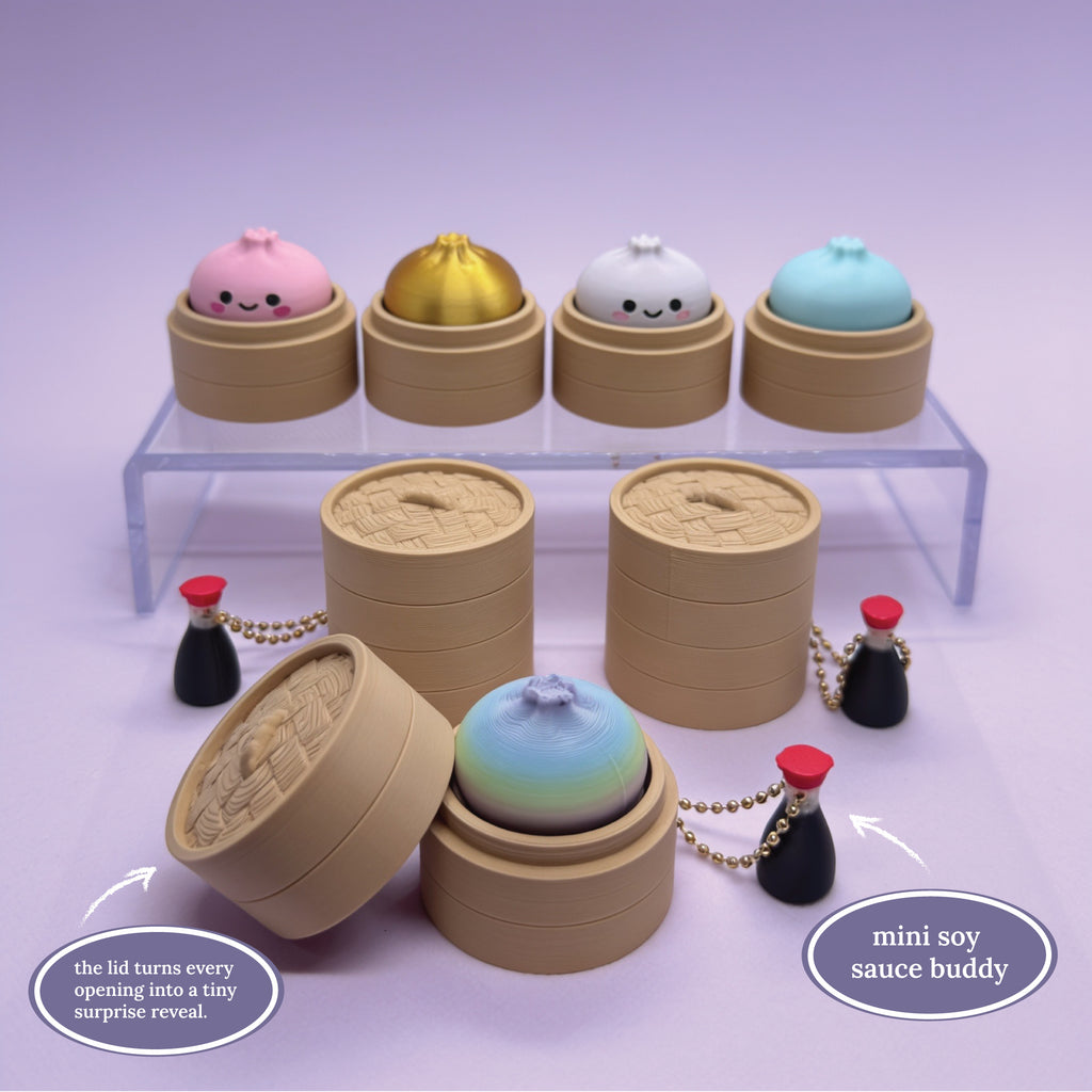 3D Printed Dumpling Fidget Clicker Toy