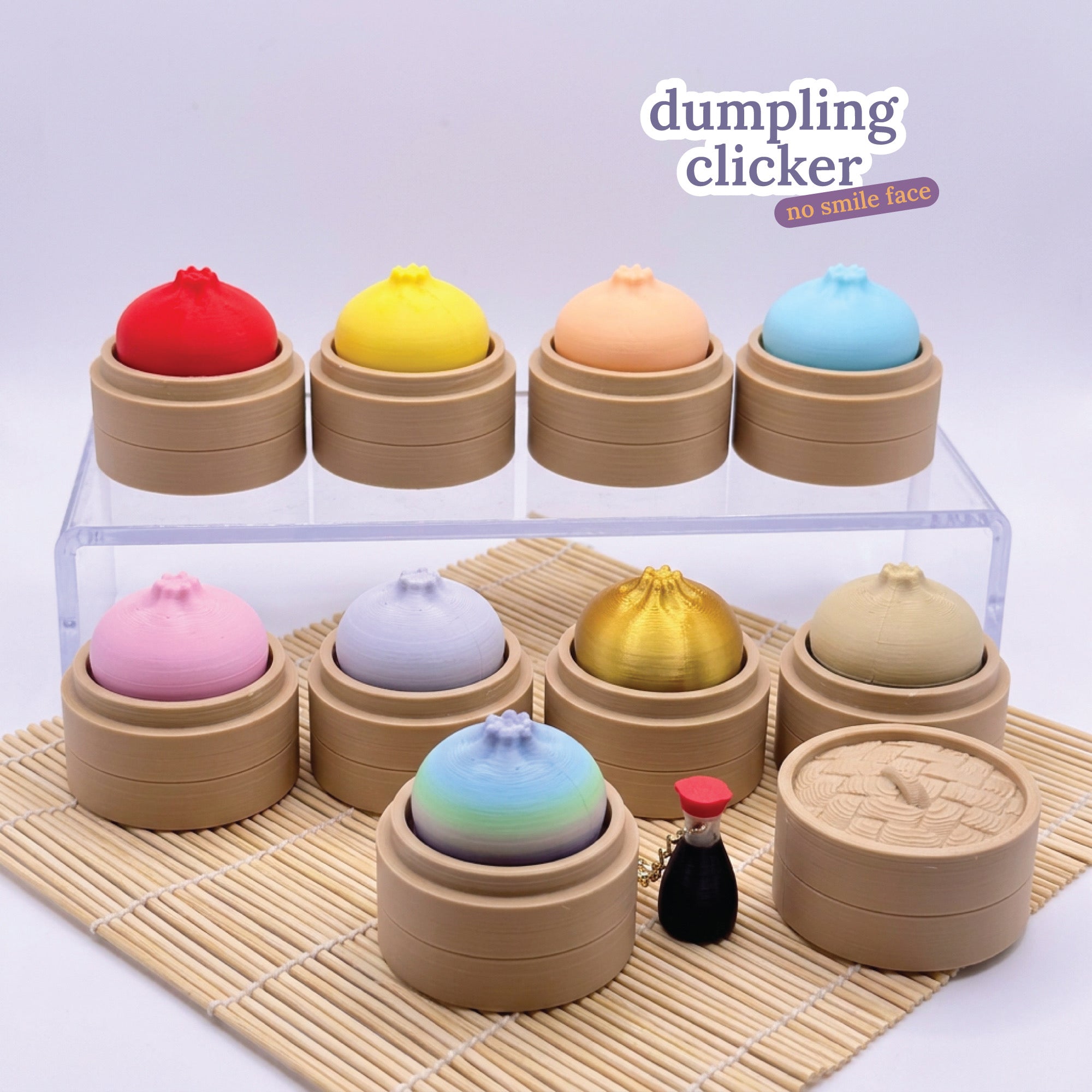 3D Printed Dumpling Fidget Clicker Toy