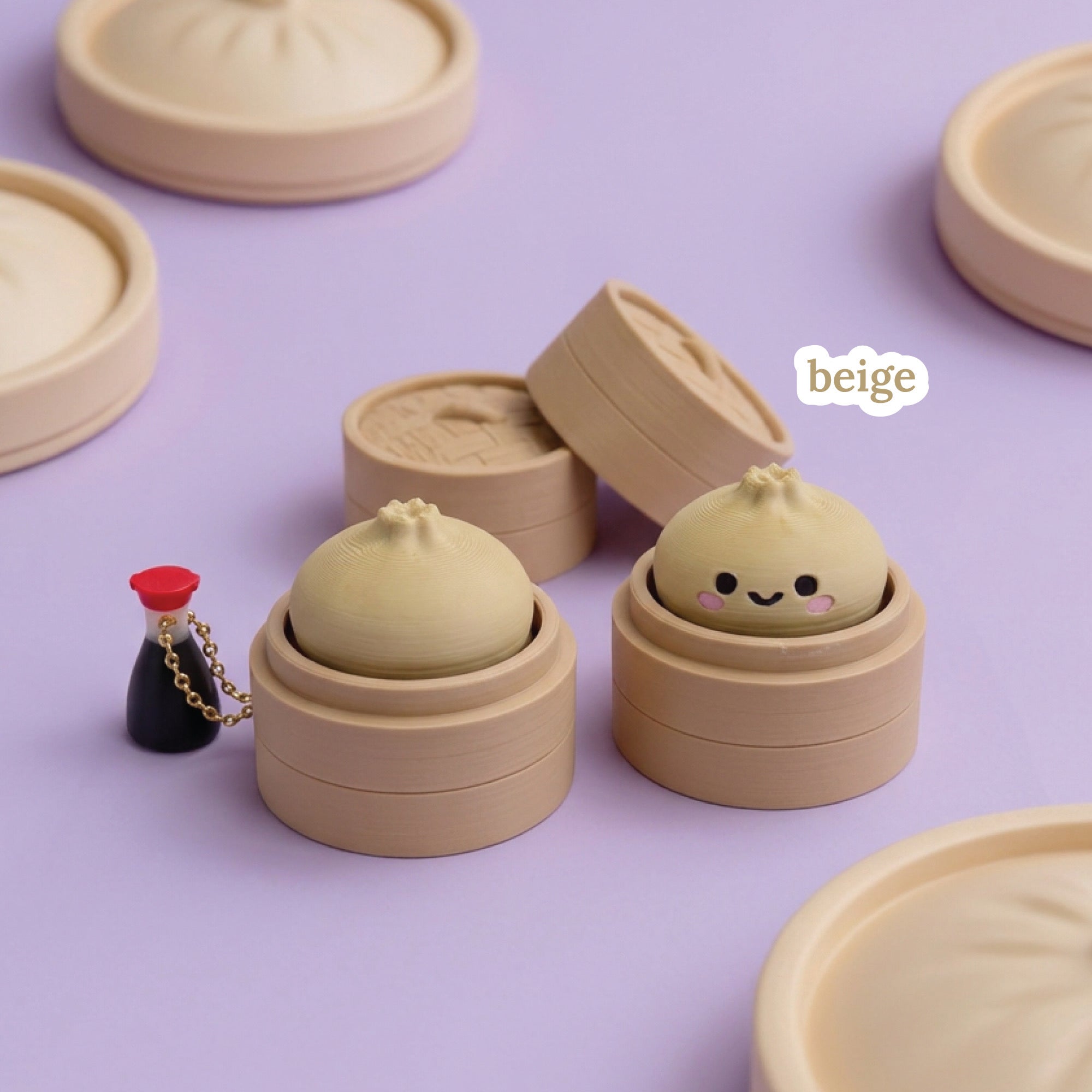 3D Printed Dumpling Fidget Clicker Toy