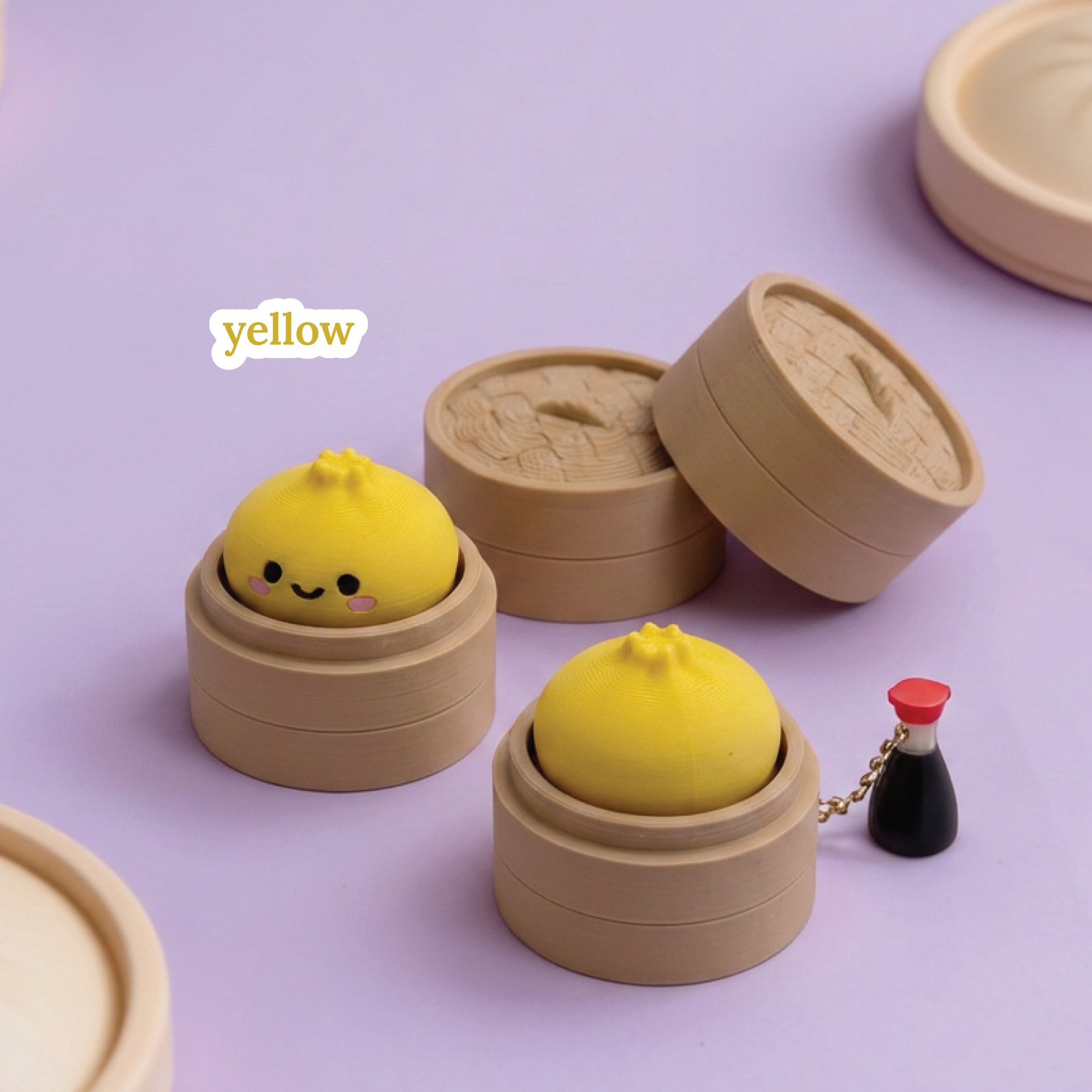 3D Printed Dumpling Fidget Clicker Toy