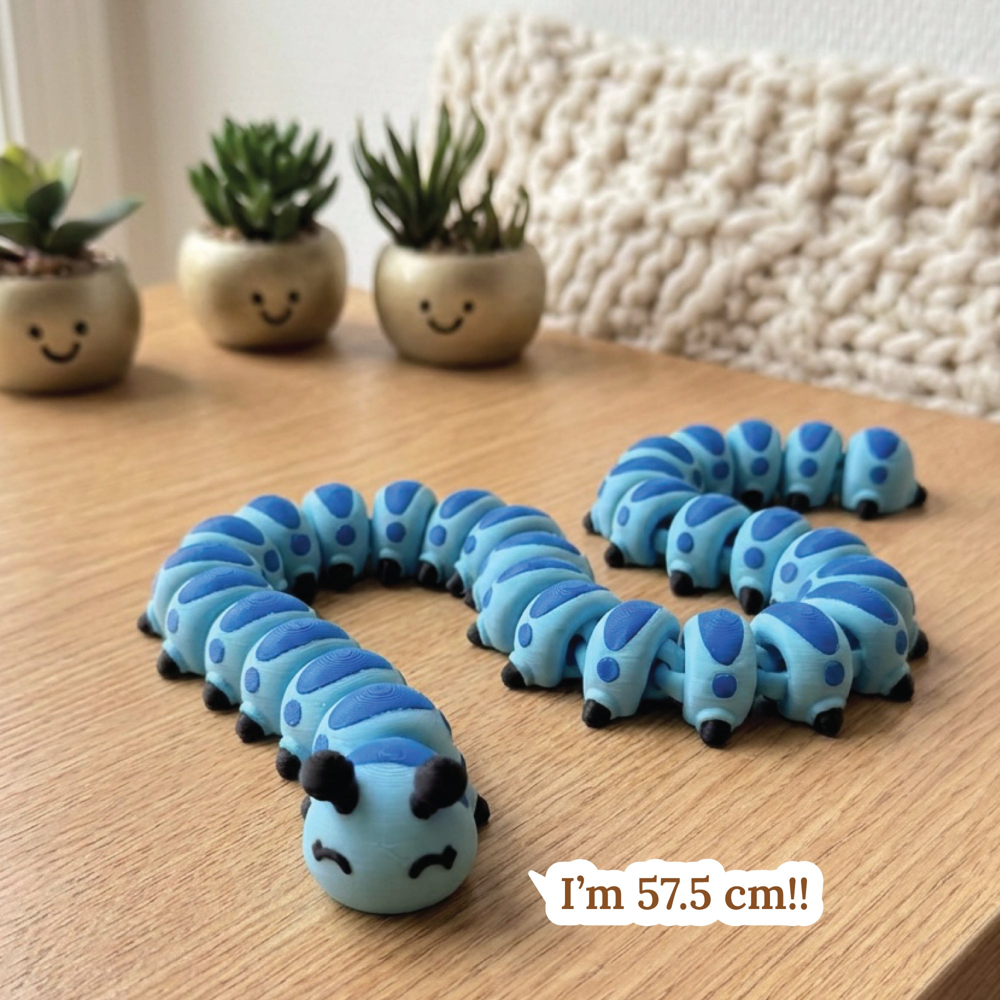3D Printed Caterpillar Sensory Toy Flexi Animal