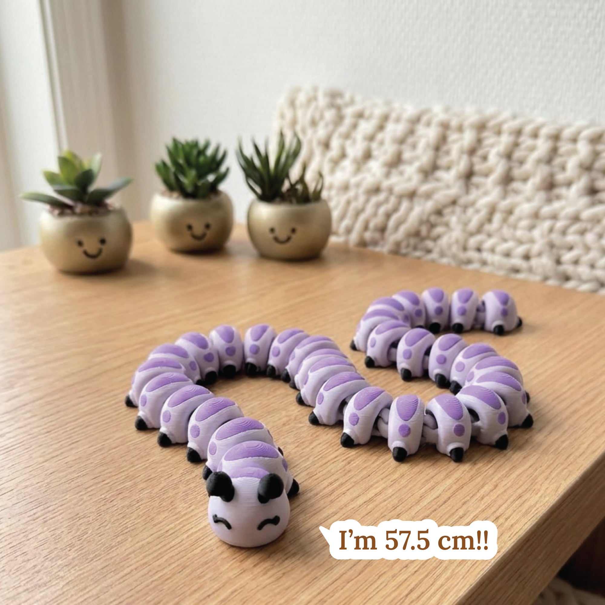 3D Printed Caterpillar Sensory Toy Flexi Animal