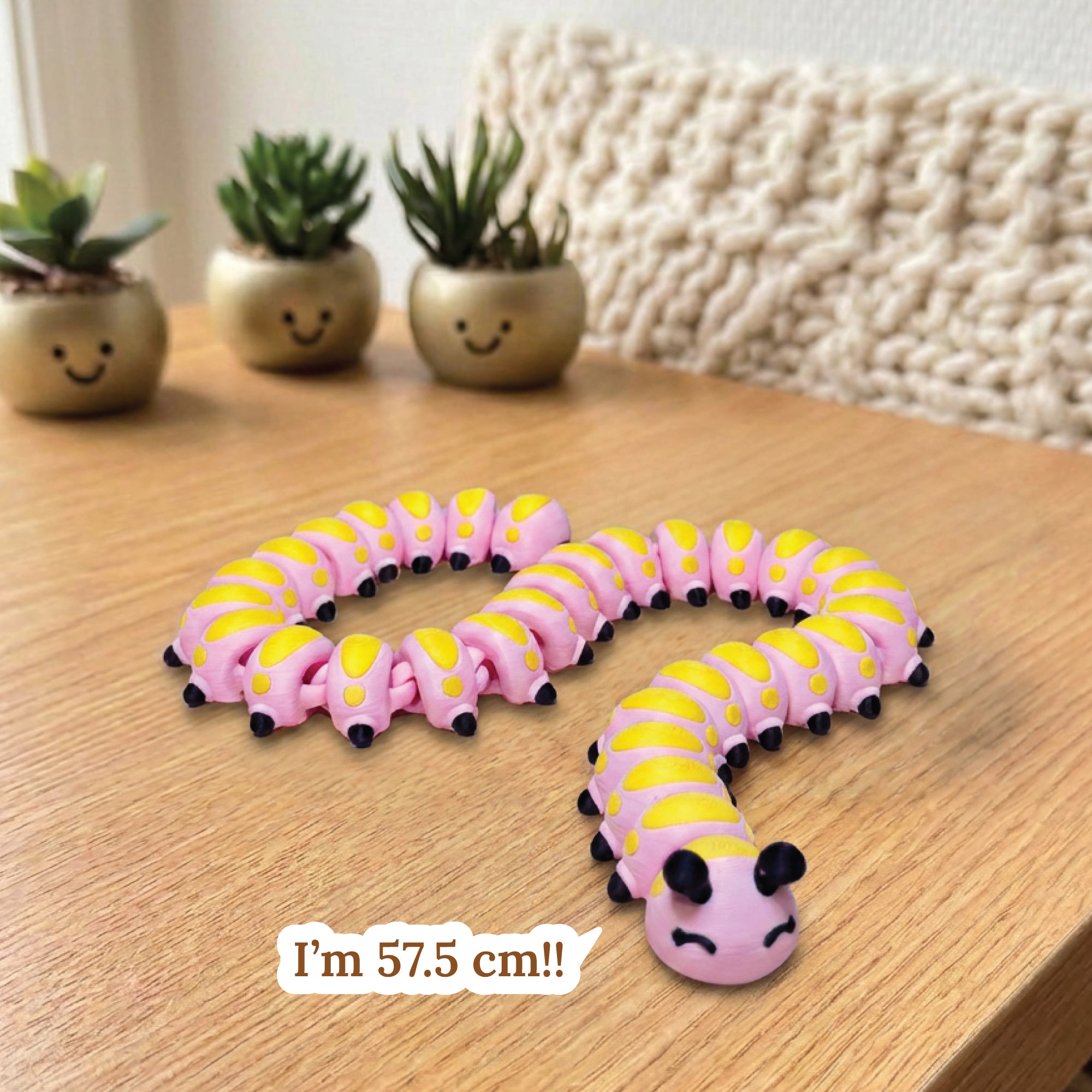 3D Printed Caterpillar Sensory Toy Flexi Animal