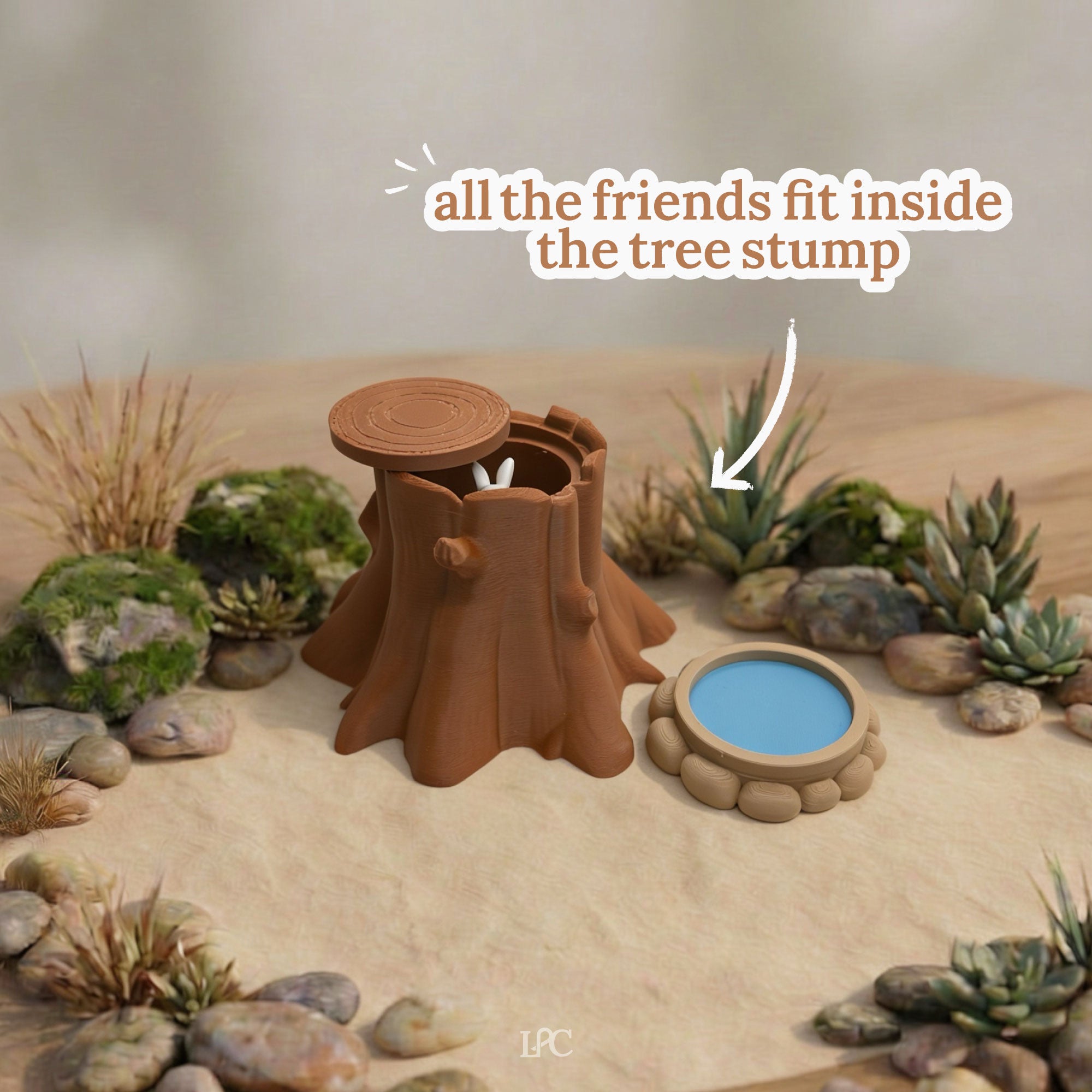 3D Printed Woodland Forest Playset