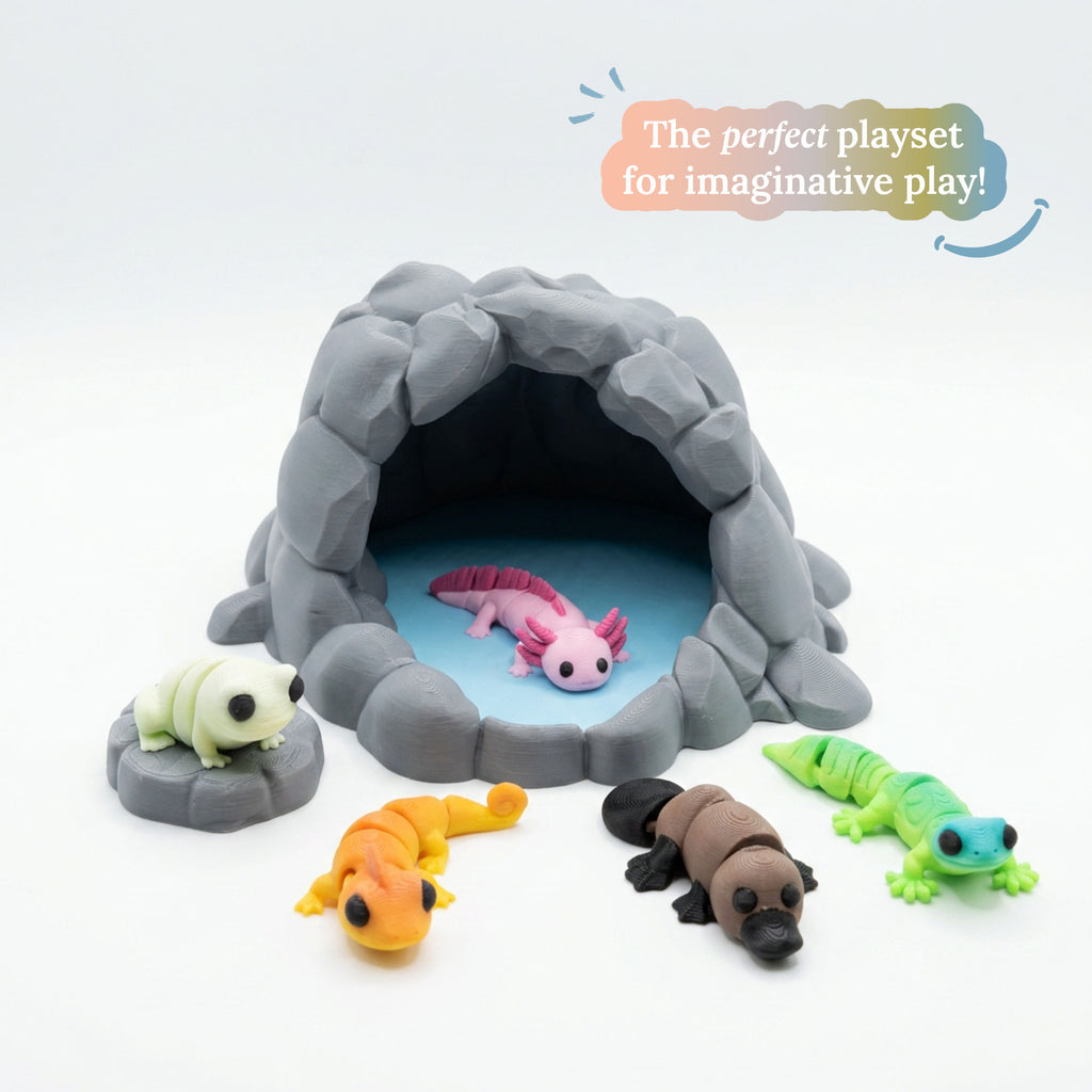 3D Printed Freshwater Animal Playset