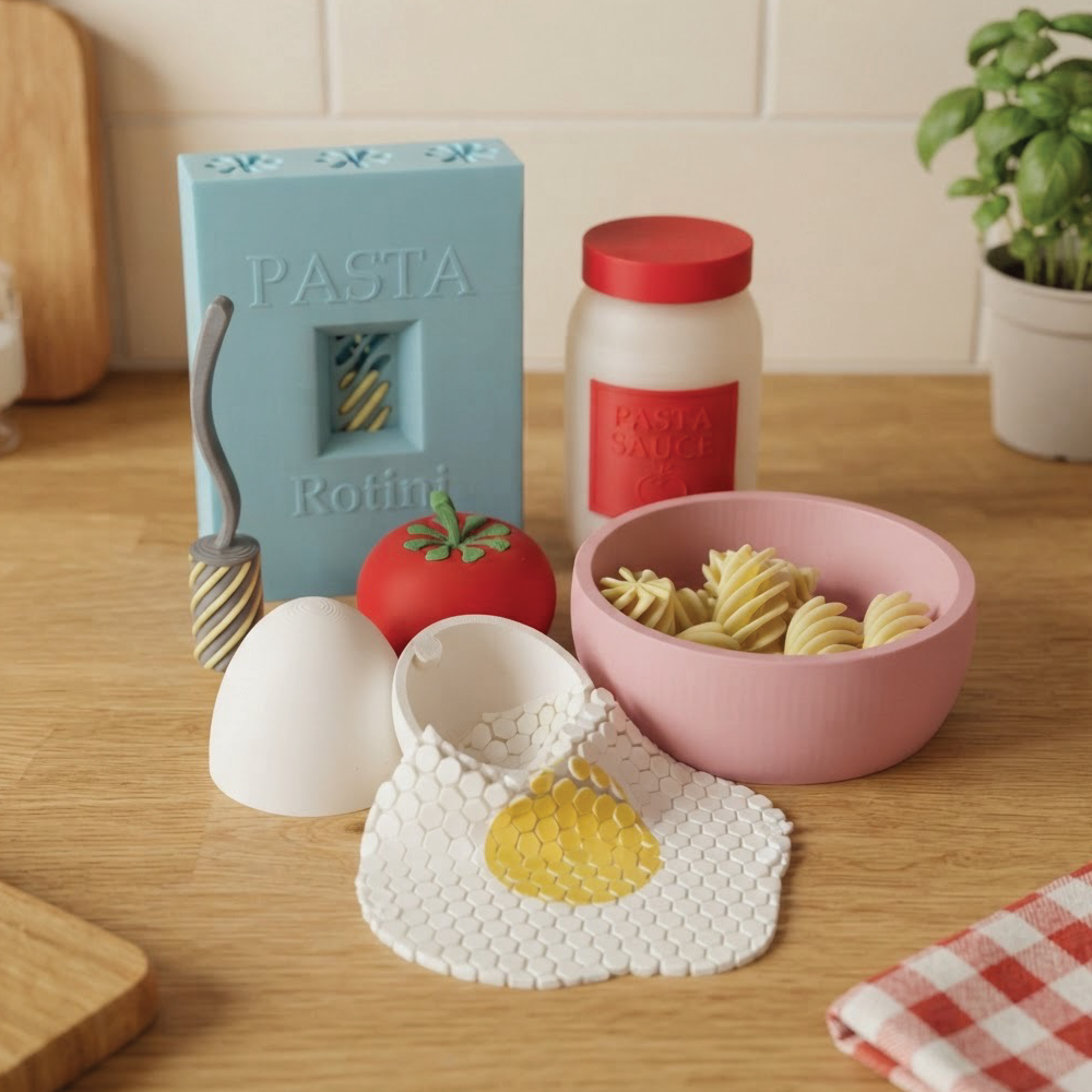 3D Printed Pasta Playset