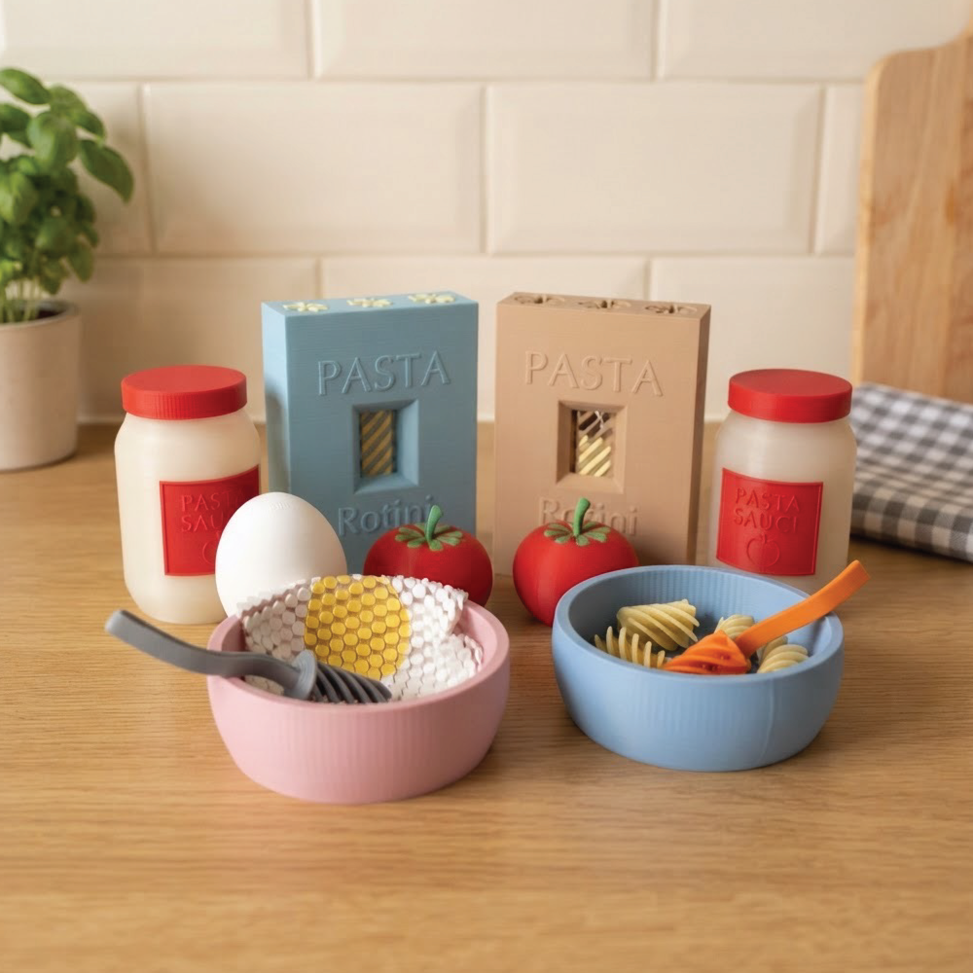 3D Printed Pasta Playset