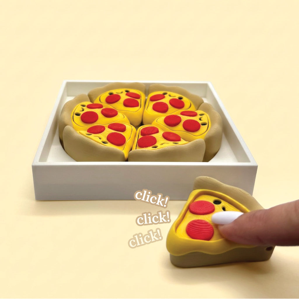 3D Printed Pizza Fidget Clicker