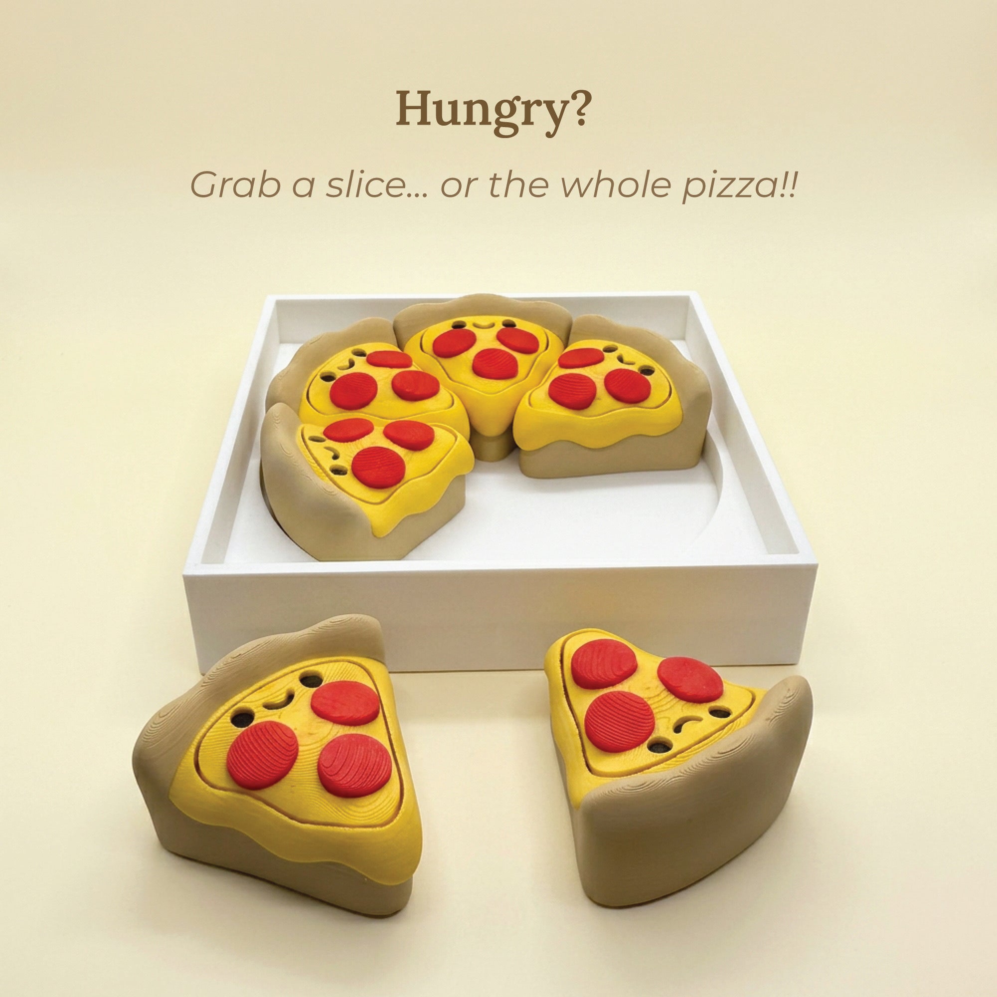 3D Printed Pizza Fidget Clicker