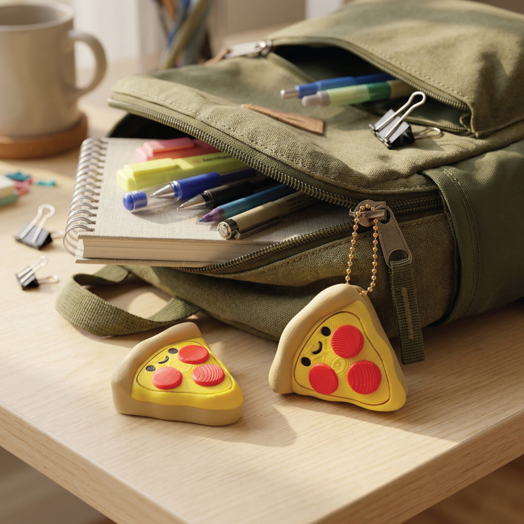 3D Printed Pizza Fidget Clicker