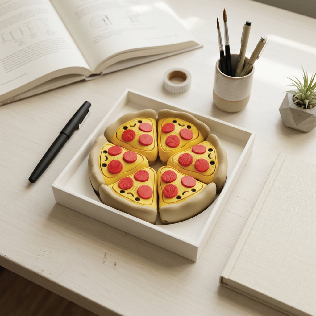 3D Printed Pizza Fidget Clicker