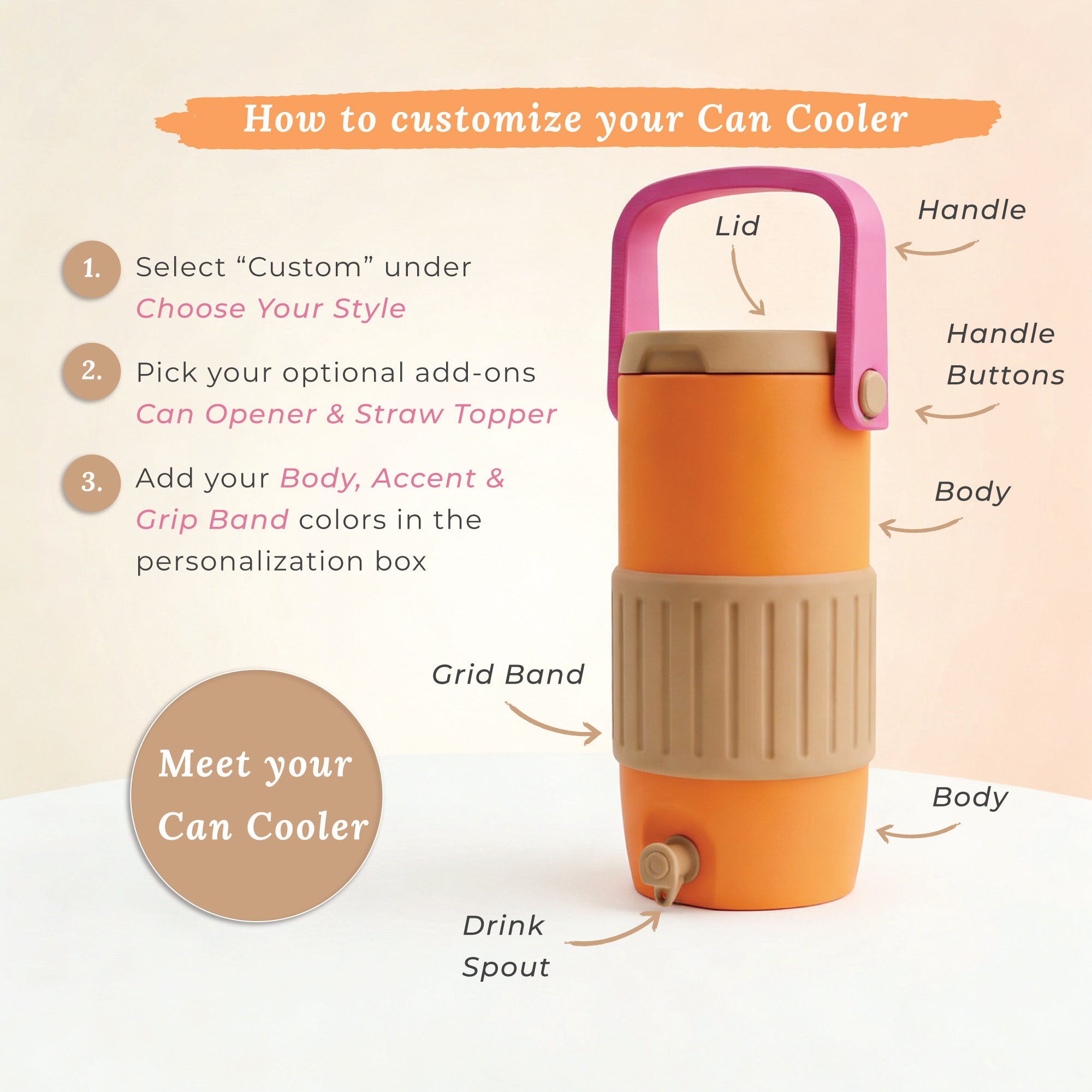 Custom Slim Can Holder - 12oz Slim Cans