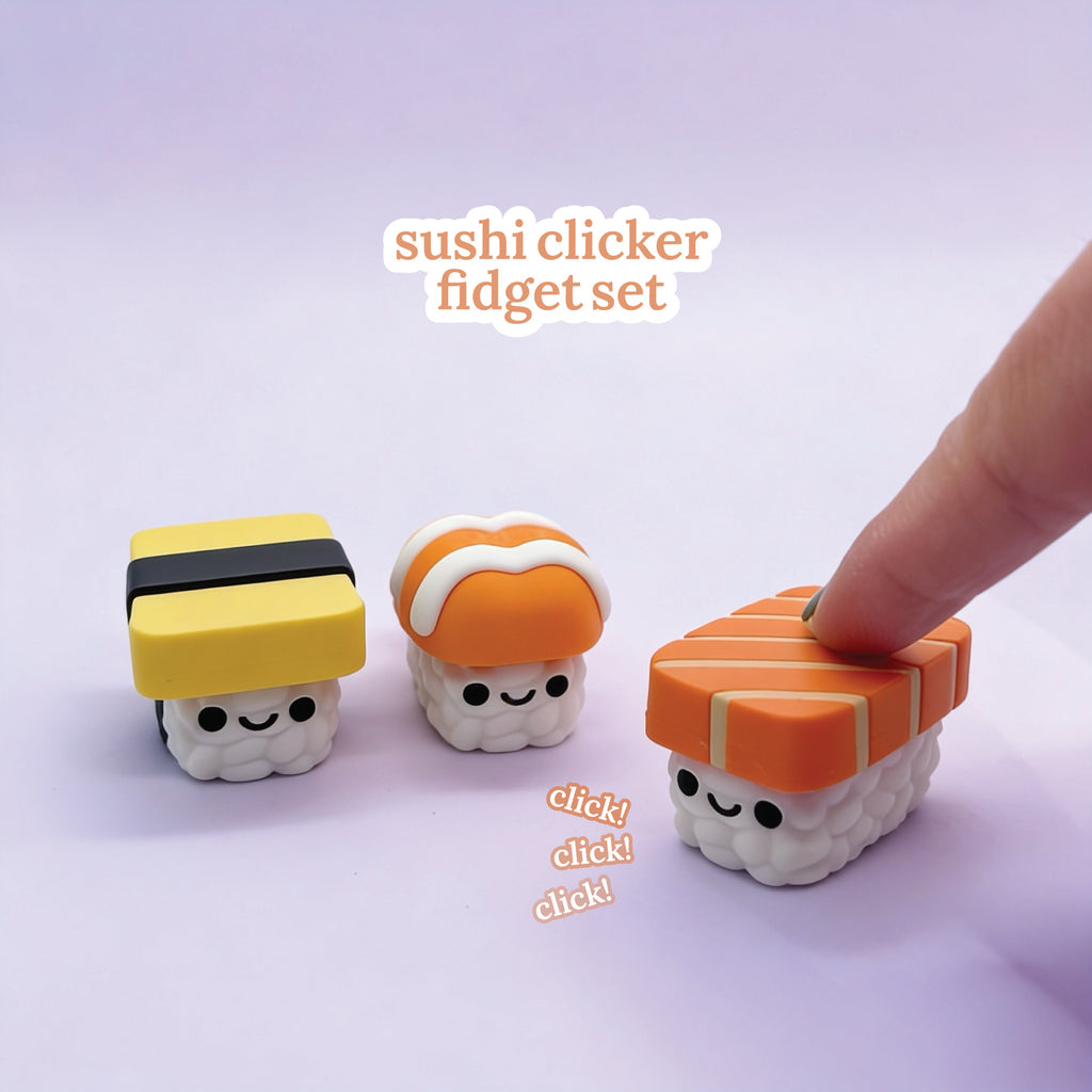 3D Printed Nigiri Sushi Fidget Clicker Toy
