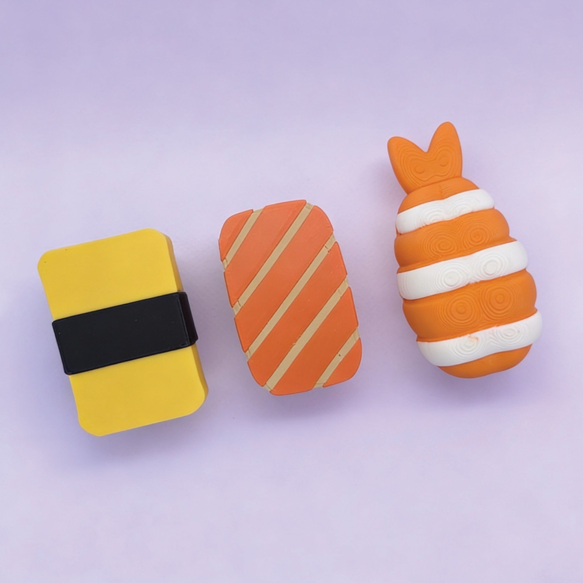 3D Printed Nigiri Sushi Fidget Clicker Toy