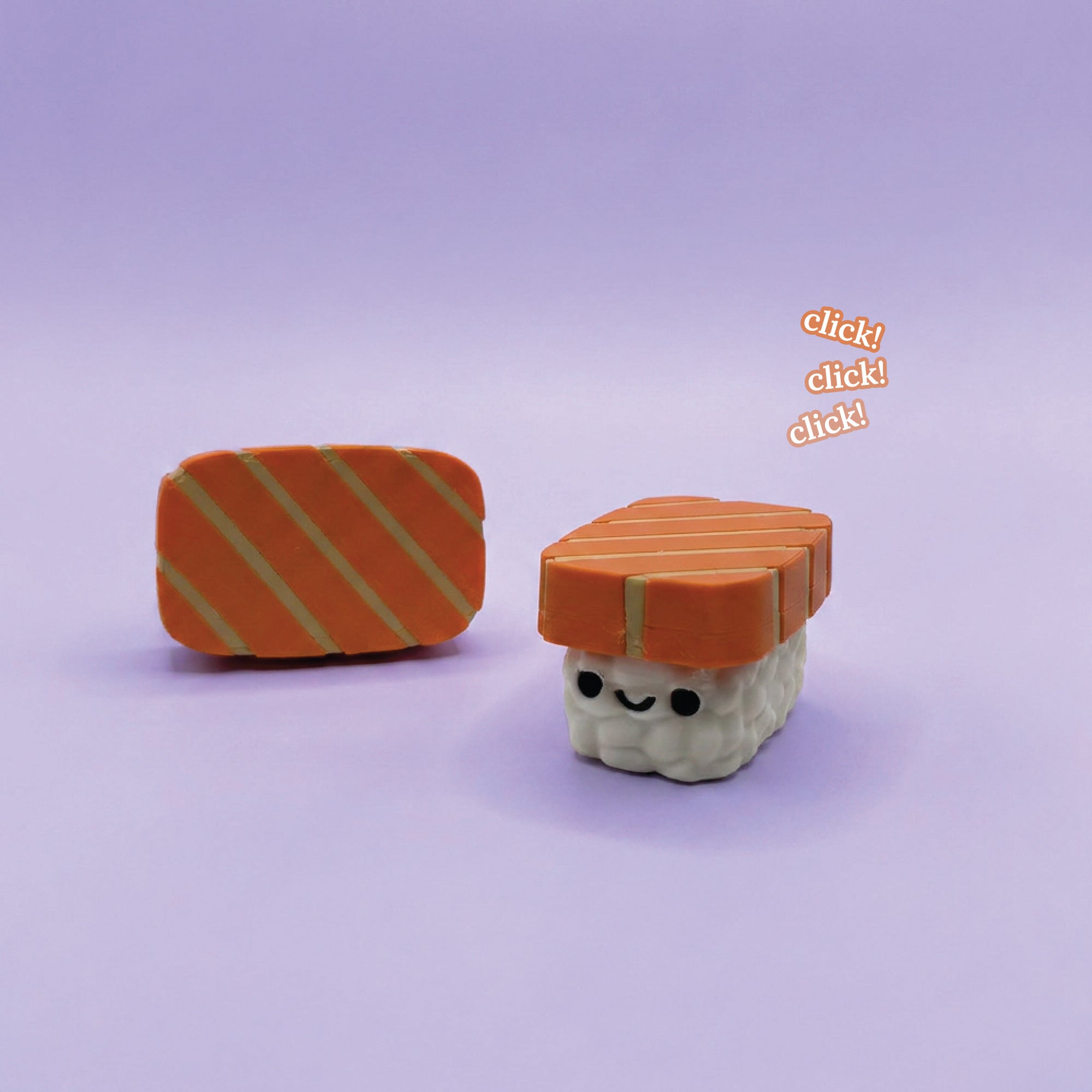 3D Printed Nigiri Sushi Fidget Clicker Toy