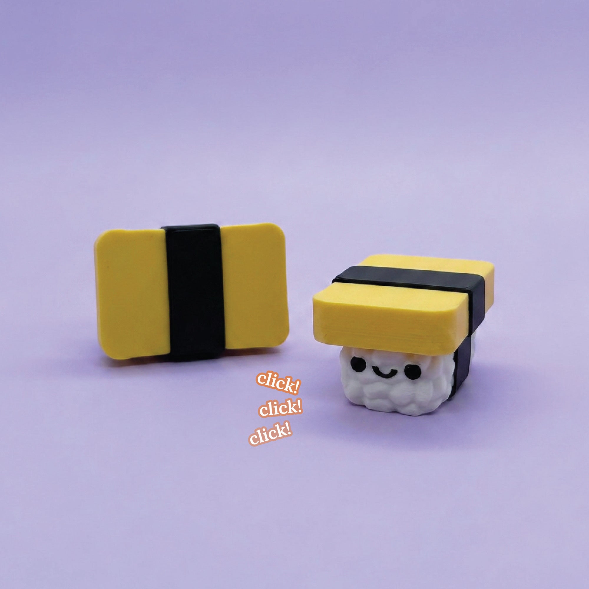3D Printed Nigiri Sushi Fidget Clicker Toy