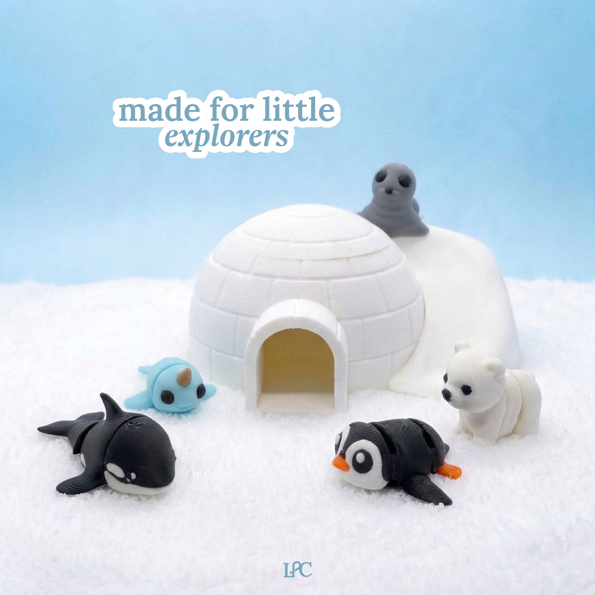 3D Printed Arctic Igloo Playset