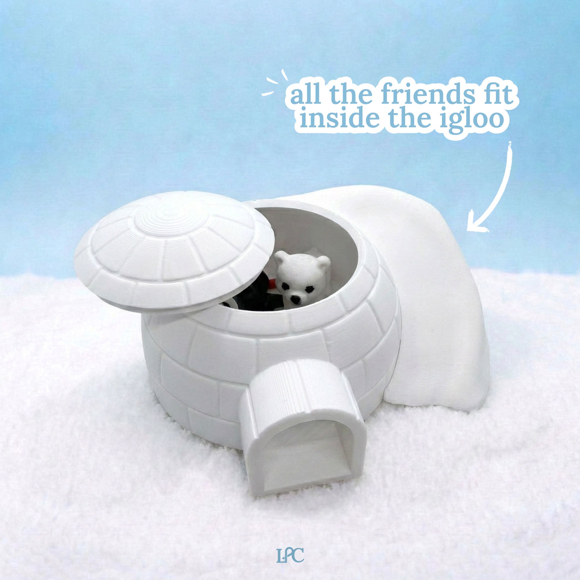 3D Printed Arctic Igloo Playset