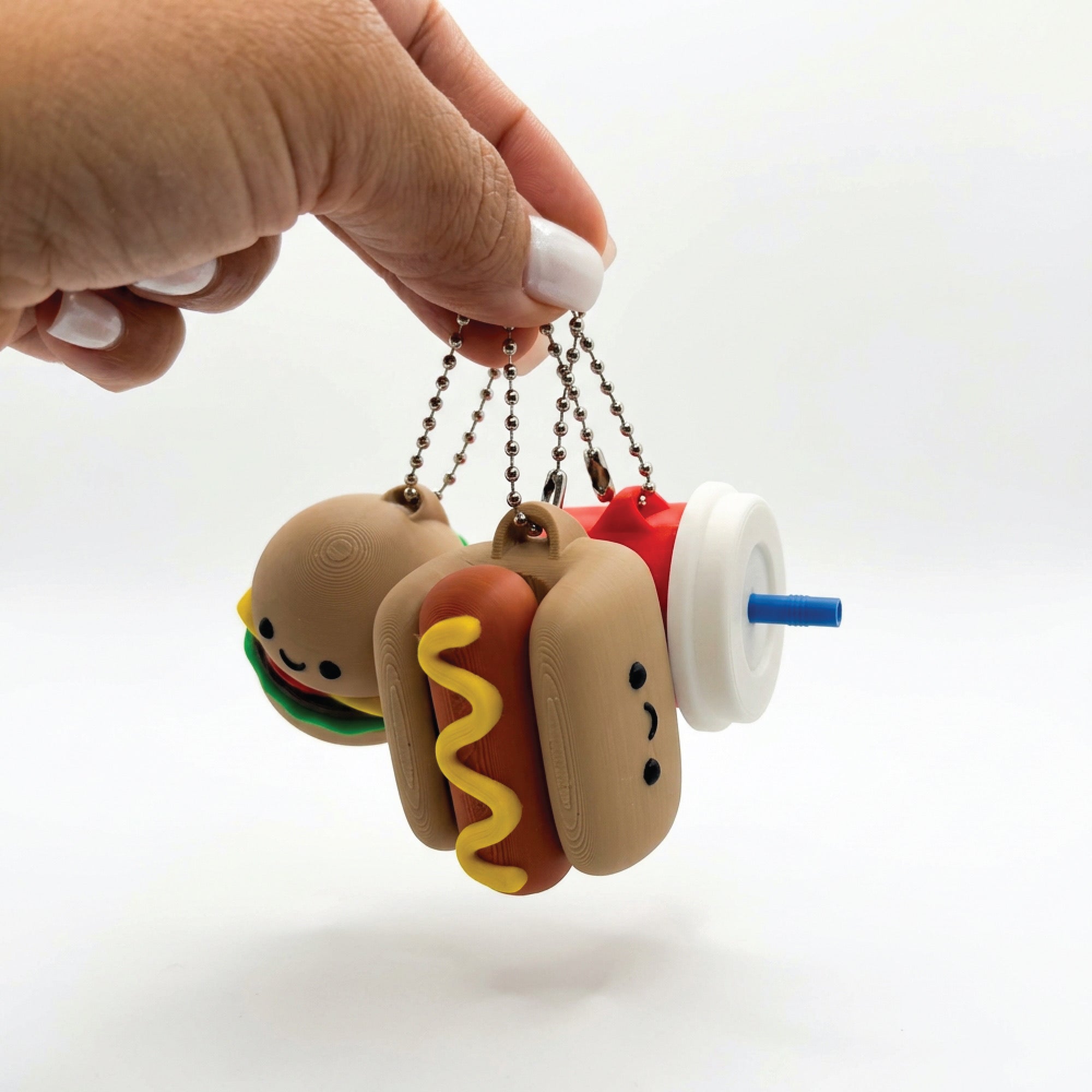 3D Printed Fast Food Fidget Clicker Toy