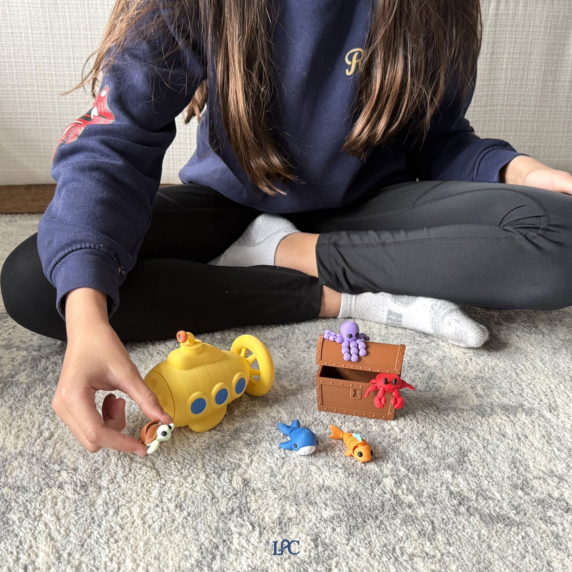 3D Printed Ocean Animals Playset