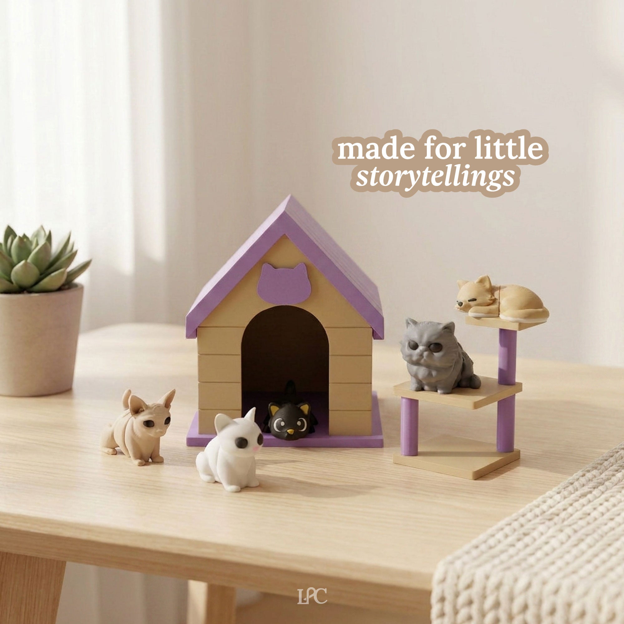 3D Printed Cat Playset