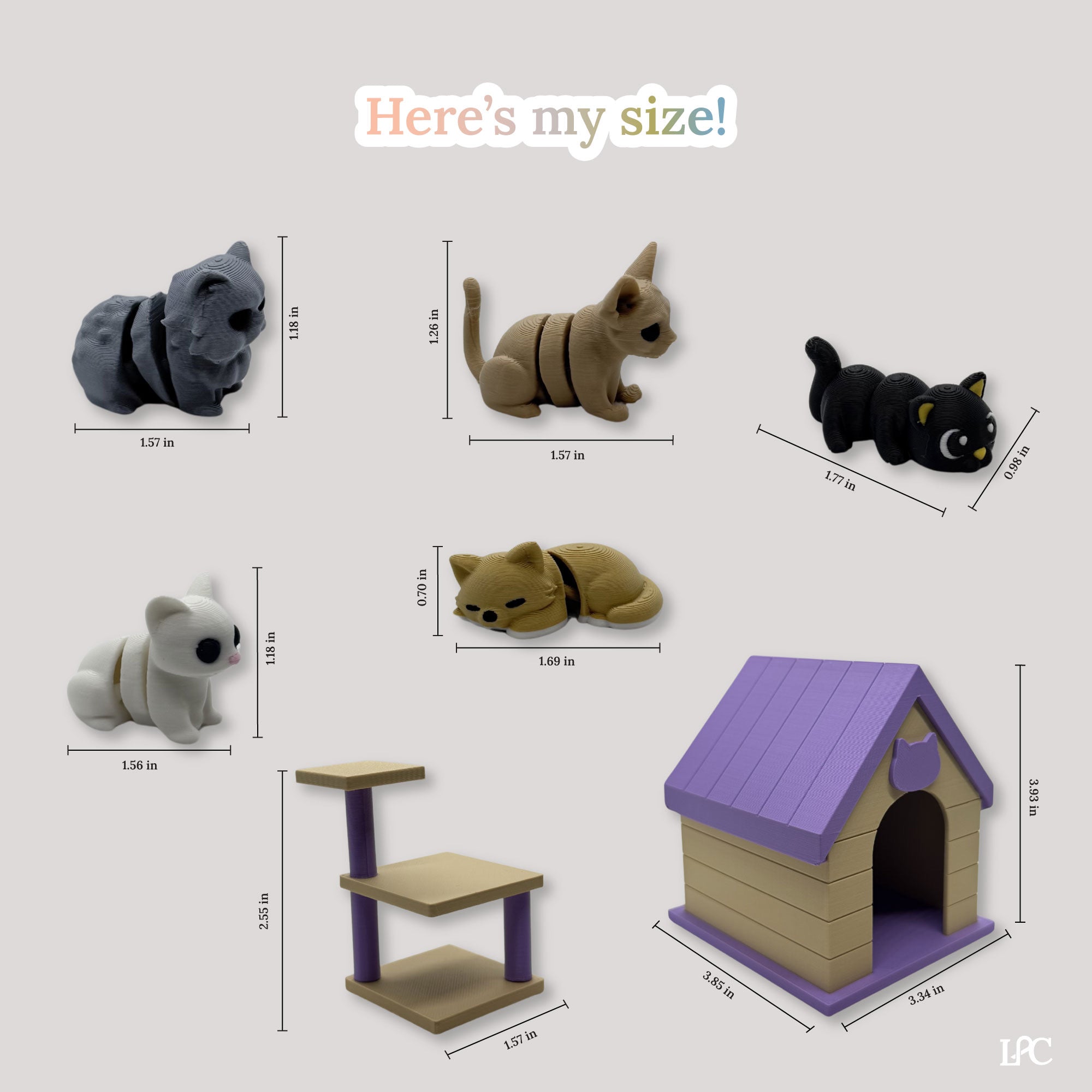 3D Printed Cat Playset