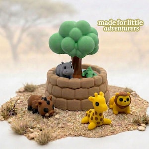 3D Printed Safari Animal Playset