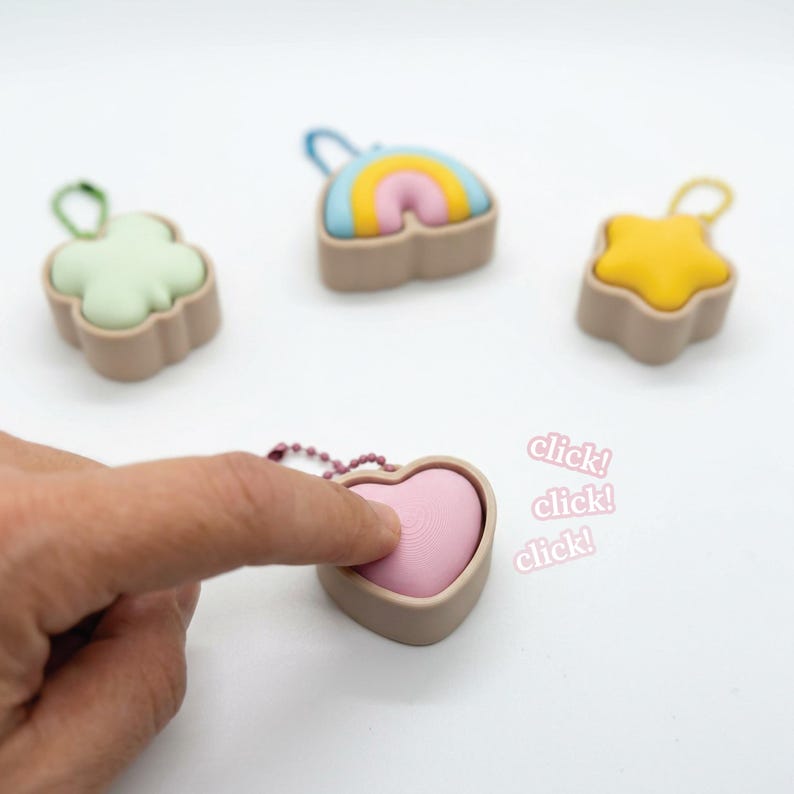 3D Printed Charm Clicker Fidget Toy