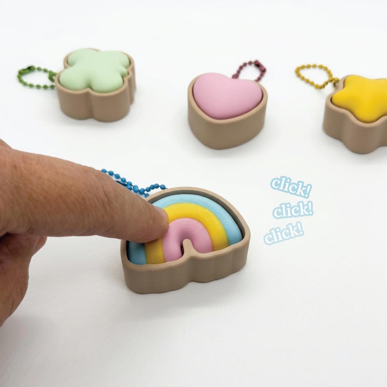 3D Printed Charm Clicker Fidget Toy