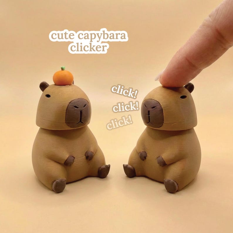 Capybara clicker fidget toy