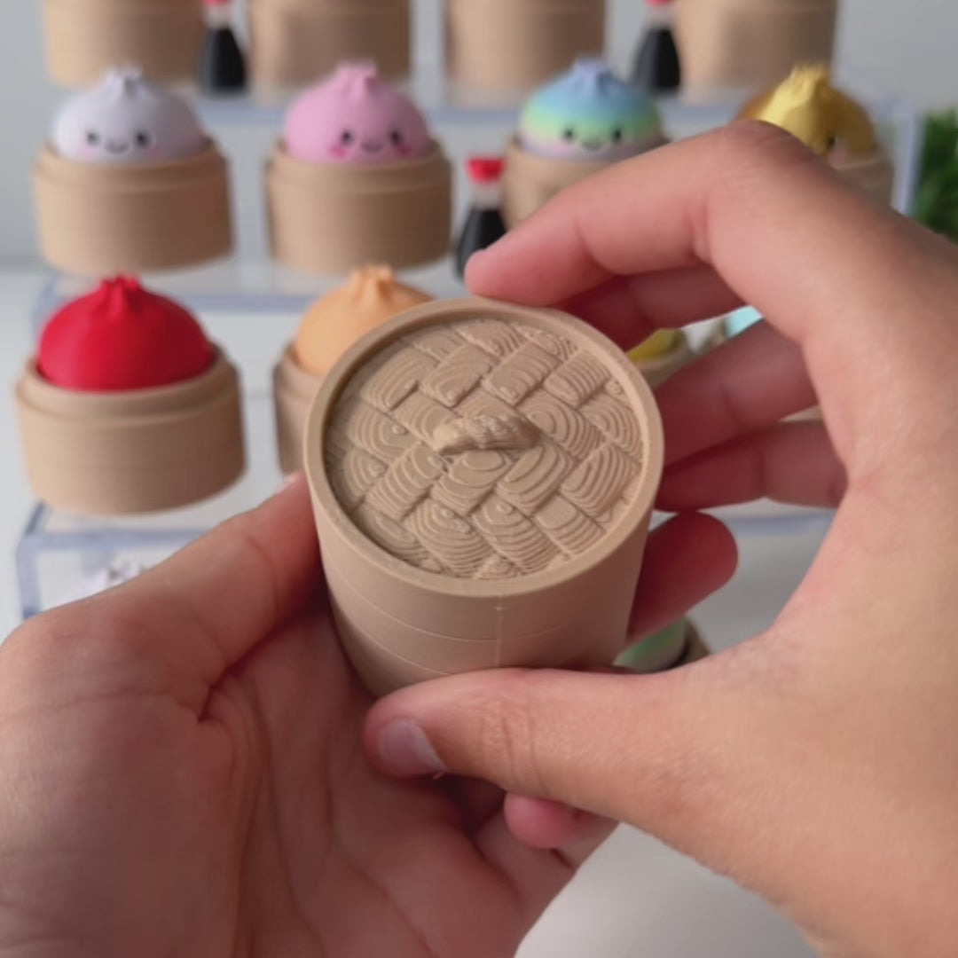3D Printed Dumpling Fidget Clicker Toy